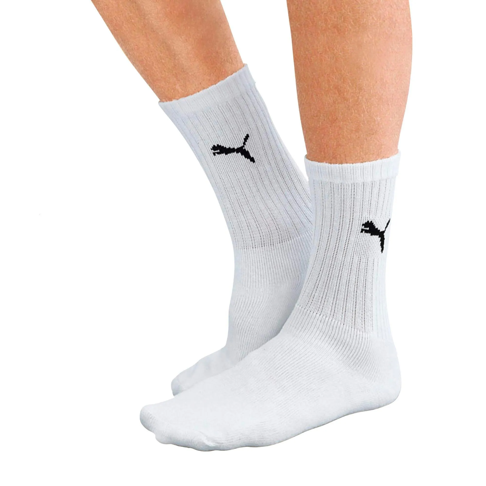 Puma Unisex Sport Tennis Socks, 6 Pair, White, Size 35-38 - immagine 2