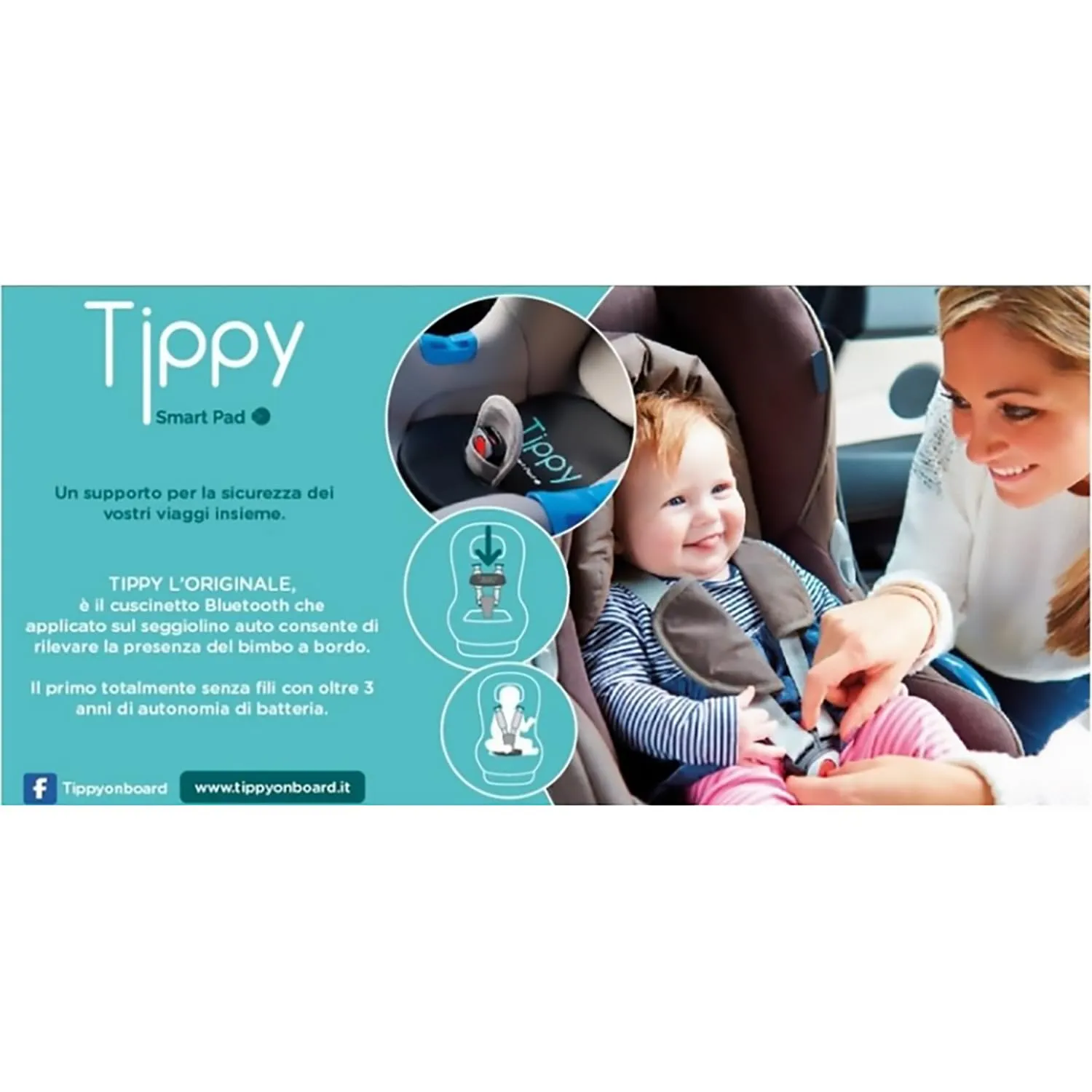 Digicom Tippy Pad Dispositivo Anti Abbandono, Multicolore - immagine 4