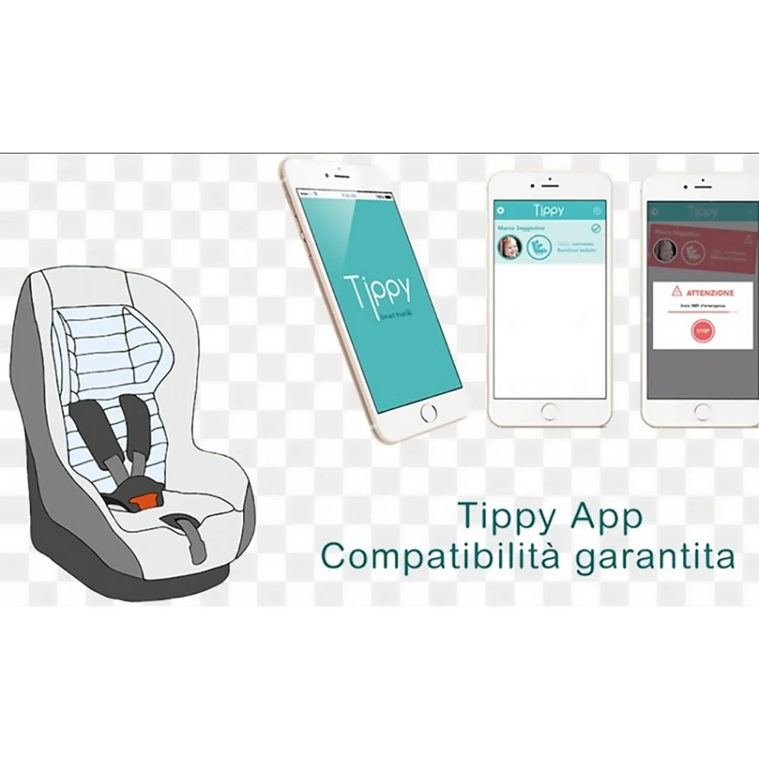 Digicom Tippy Pad Dispositivo Anti Abbandono, Multicolore - immagine 5