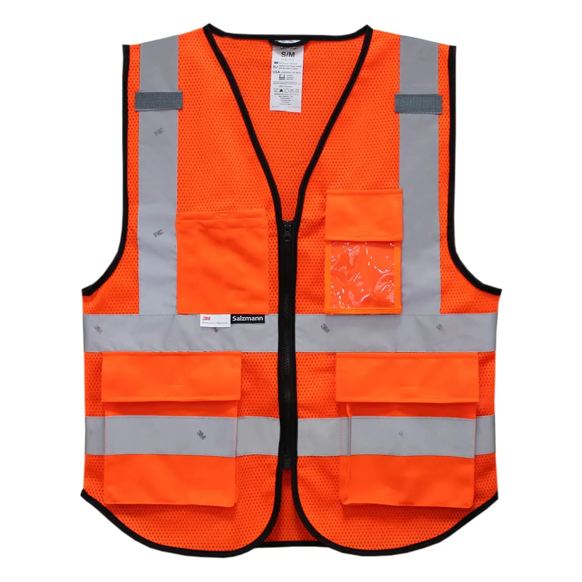 Salzmann Gilet ad alta visibilità riflettente - Arancione Rete - XXL-3XL - immagine 1