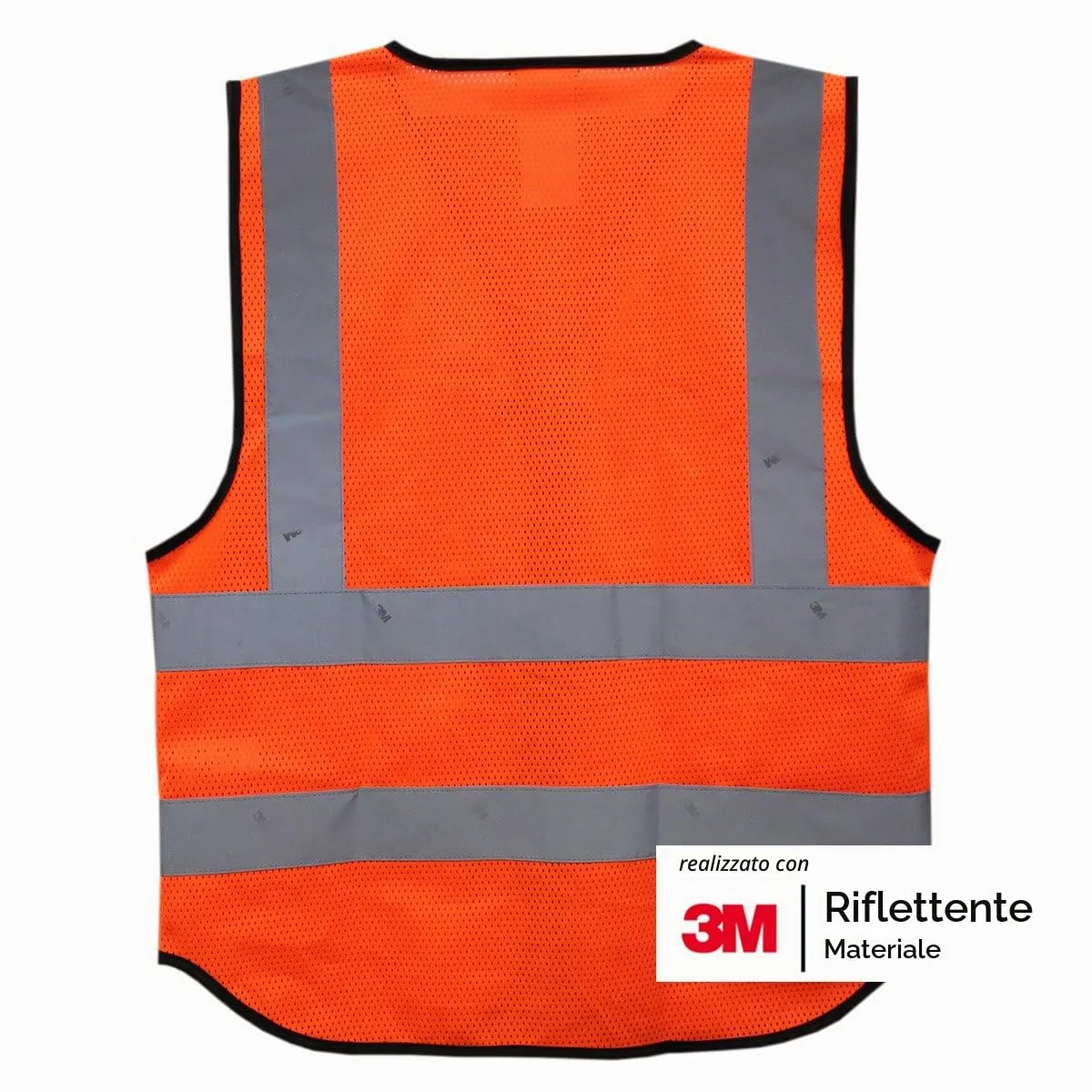 Salzmann Gilet ad alta visibilità riflettente, Arancione Rete, L-XL - immagine 2