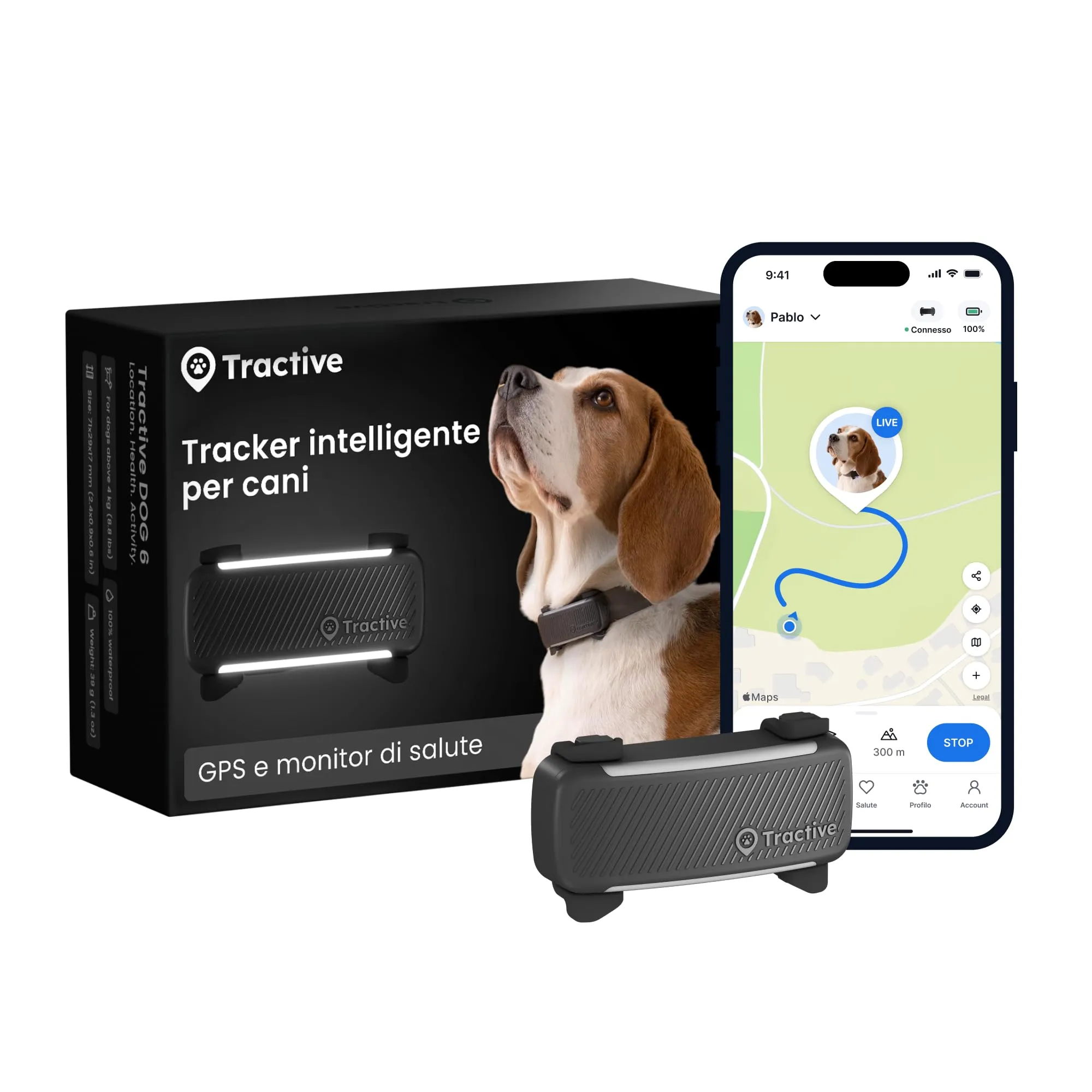 Tractive GPS per cani Edizione 2025 (Nero) - immagine 1
