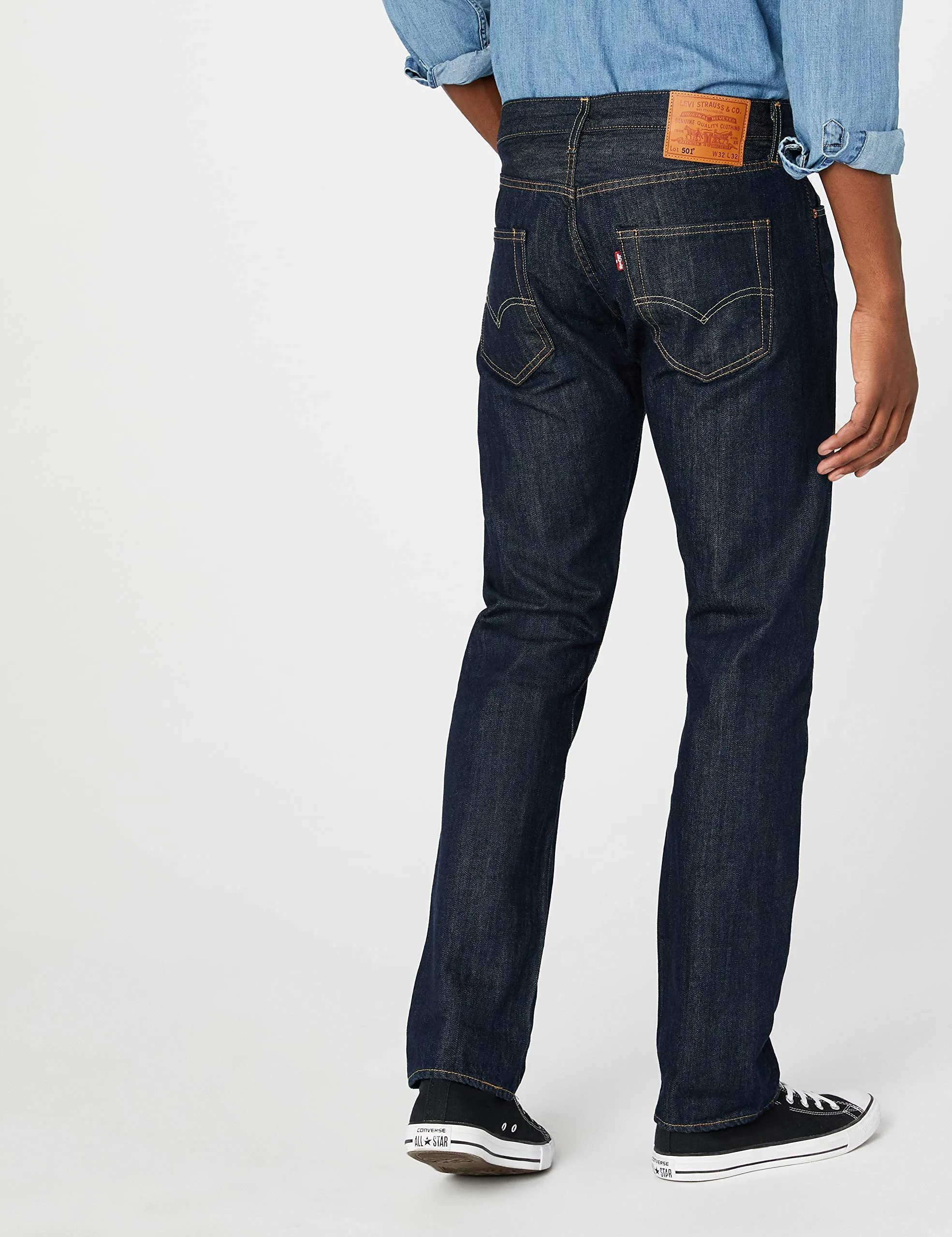 Levi's 501 Original Fit Jeans, Iconic Black, 32W / 32L - immagine 3