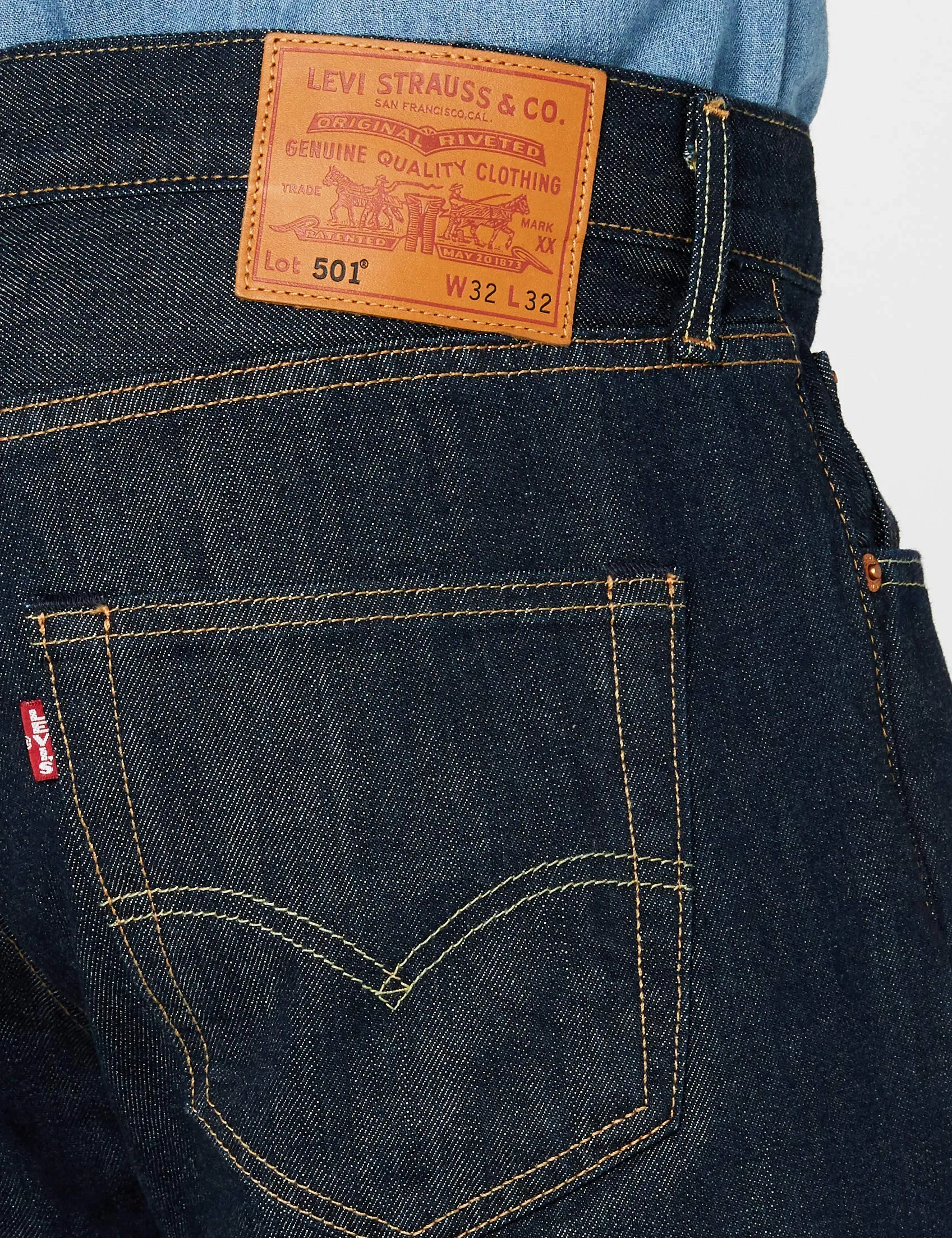 Levi's 501 Original Fit Jeans, Iconic Black, 32W / 32L - immagine 4