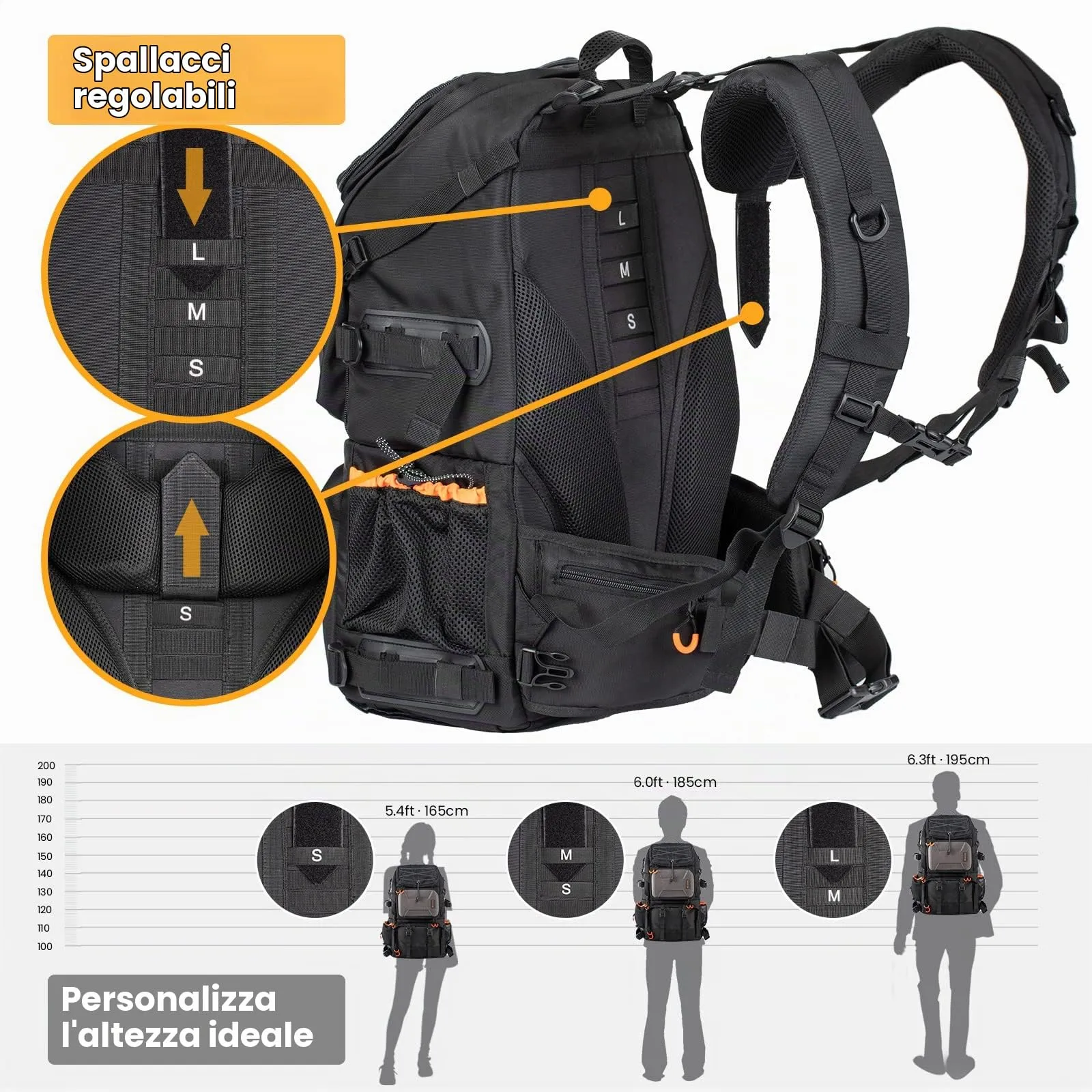 Tarion PB-01 Zaino Fotografico per Fotocamera e Laptop 15.6" - immagine 7