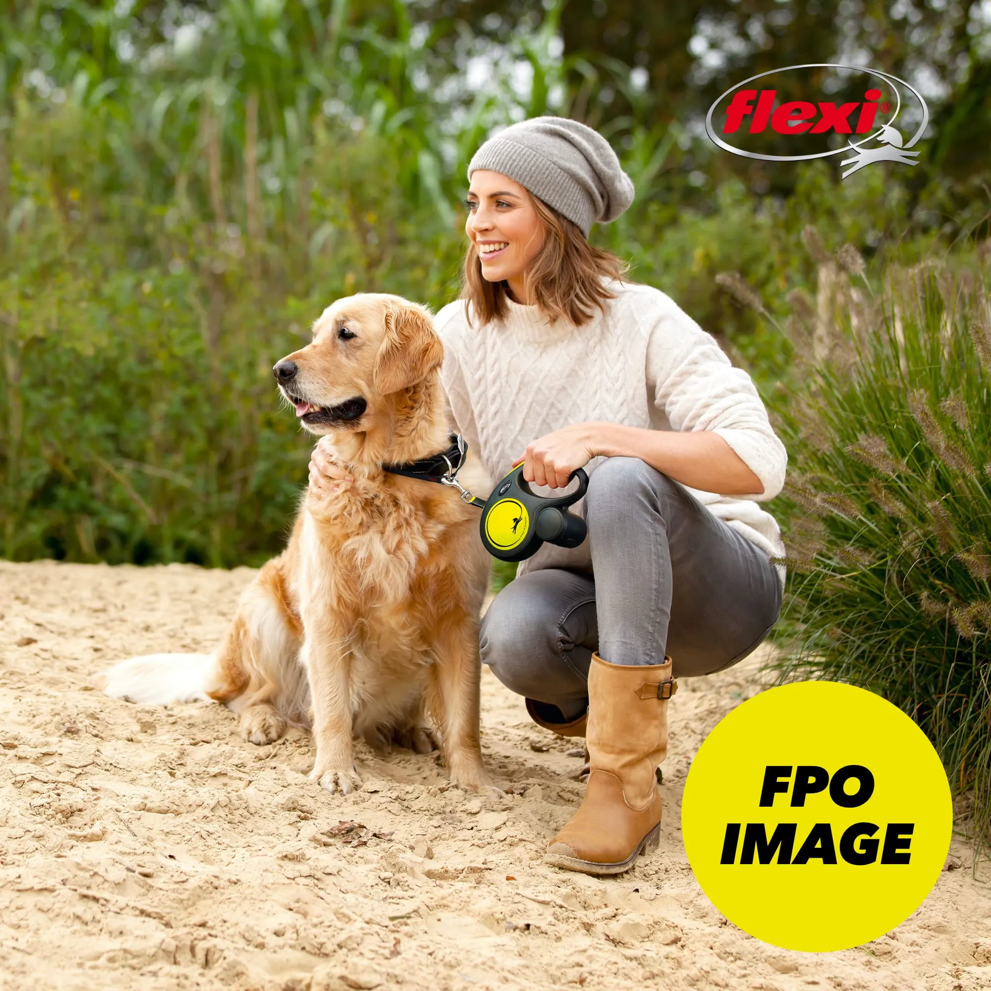 Flexi Guinzaglio Retrattile Gigante per Cani Tape, fino a 50 kg, 7,9 m, Nero - immagine 7