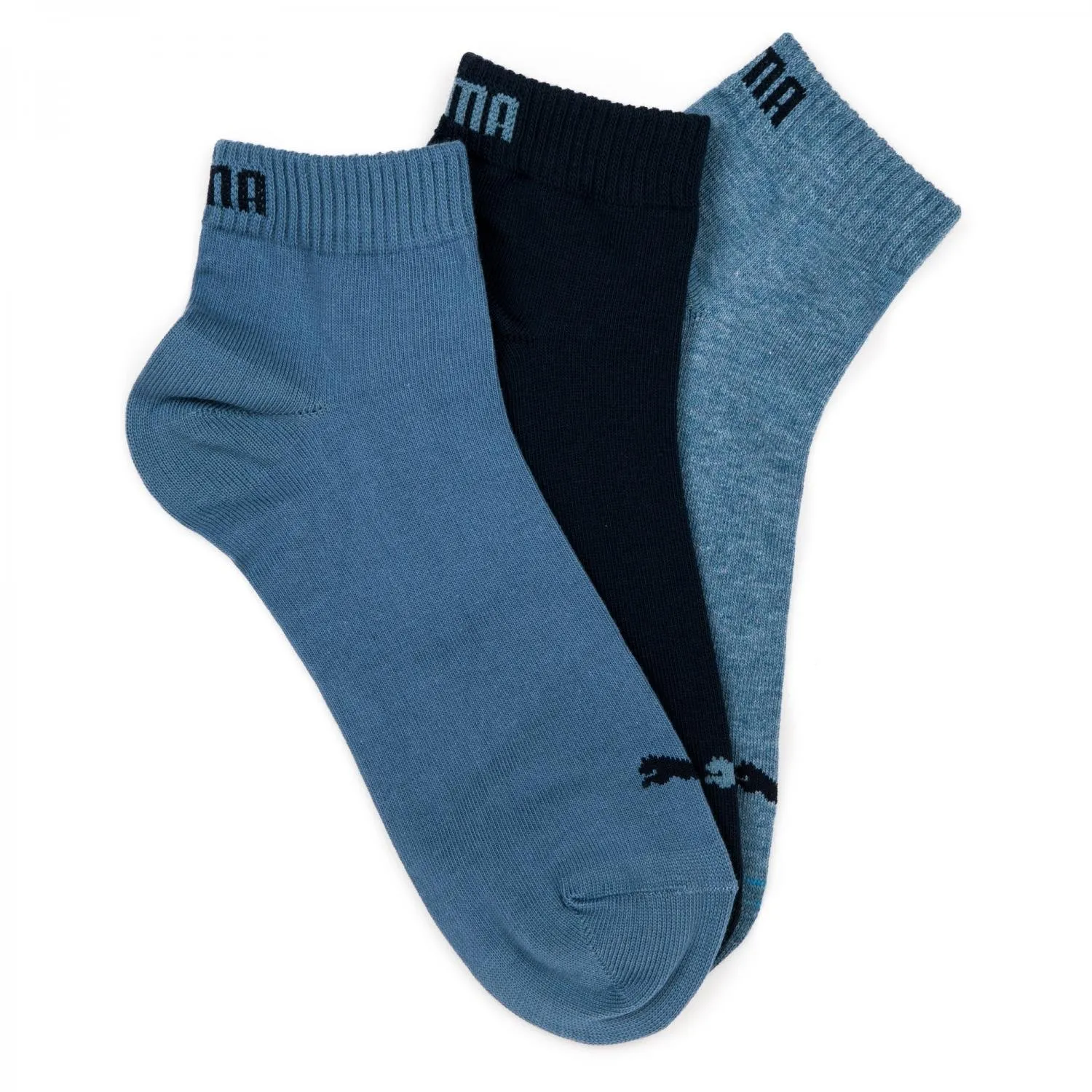 Puma Calze Sportive da Uomo, Confezione da 3 Pezzi, Blu (Dress Blues), 43-46 - immagine 1