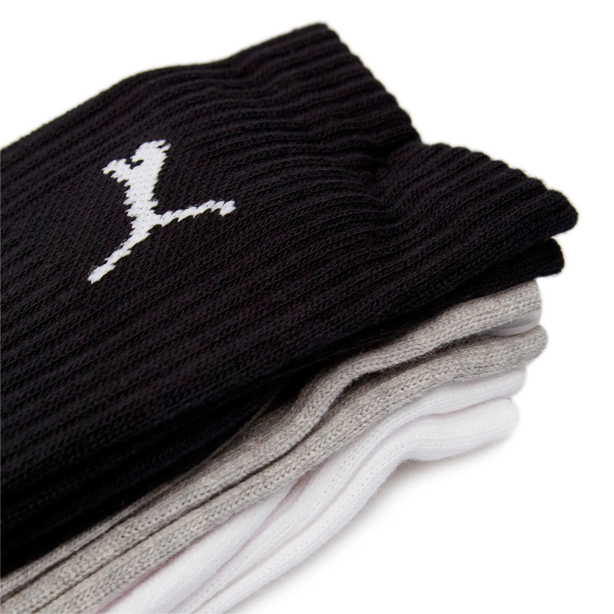 PUMA Crew Socks Unisex Adult, Bianco/Grigio/Nero, 47-49 (Pack of 3) - immagine 3