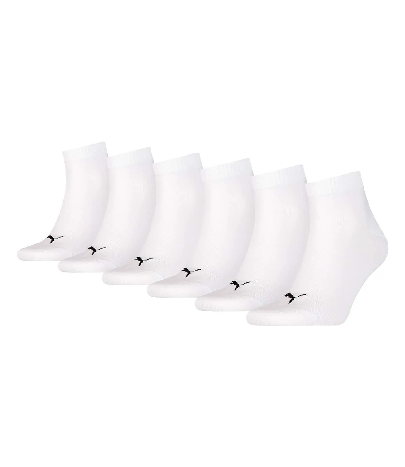 Puma Quarter Calzini Sportivi da Uomo, 3 Paia, Bianco, 47-49 - immagine 1