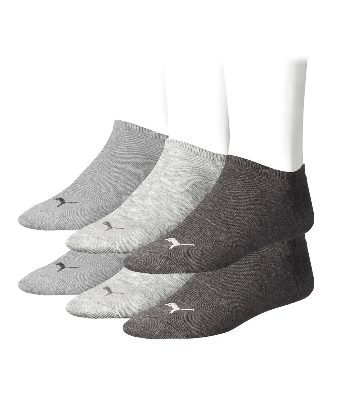 Puma Fantasmini Unisex Sneakers Socks, Pack of 6, 39-42, Anthracite - immagine 1