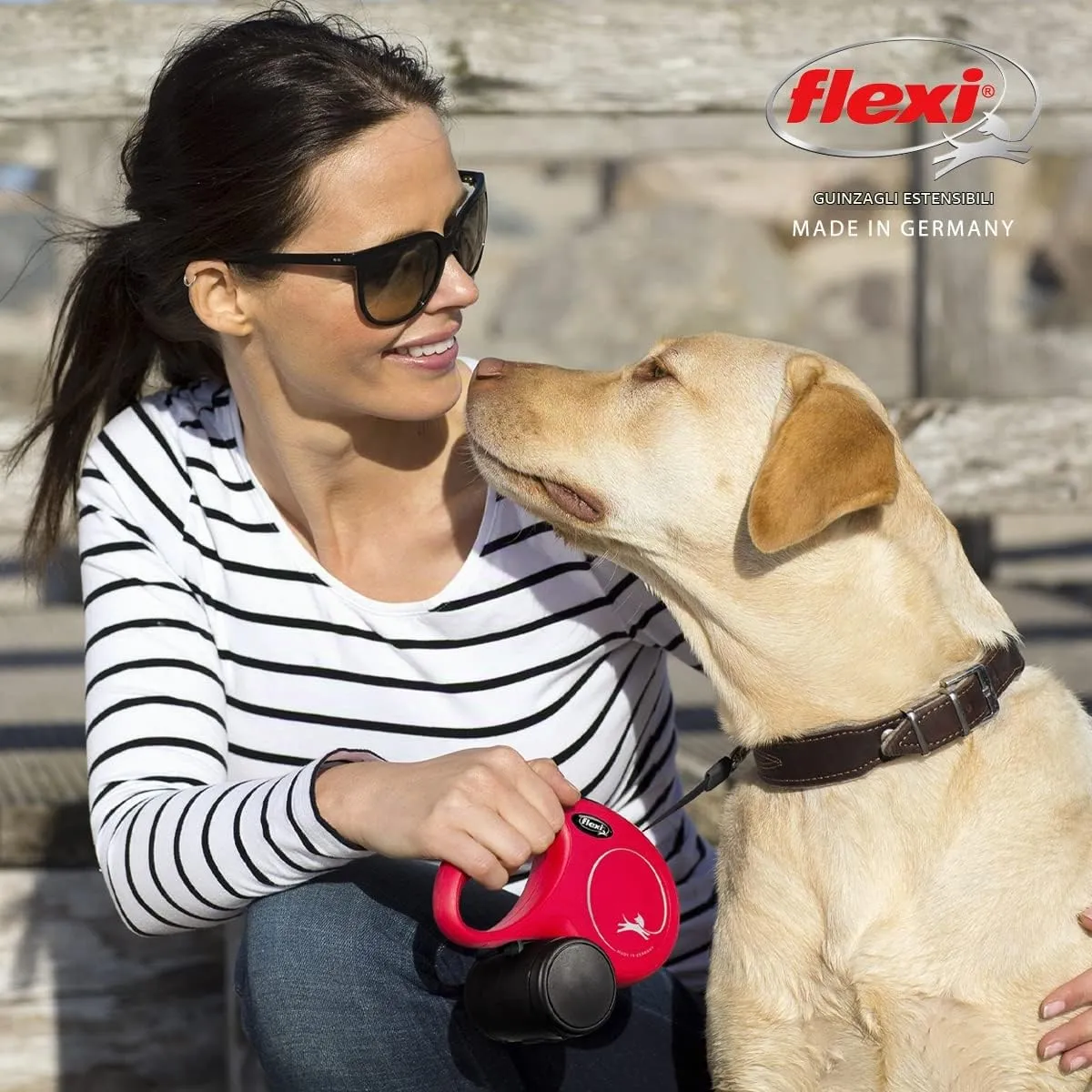 Flexi New Classic L 8m Tape Leash, Red, Max 50kg (600.7796) - immagine 2