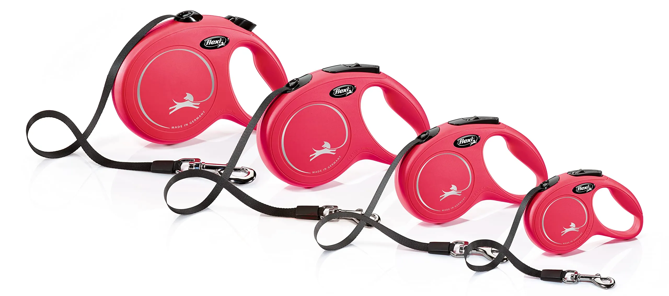 Flexi New Classic L 8m Tape Leash, Red, Max 50kg (600.7796) - immagine 6