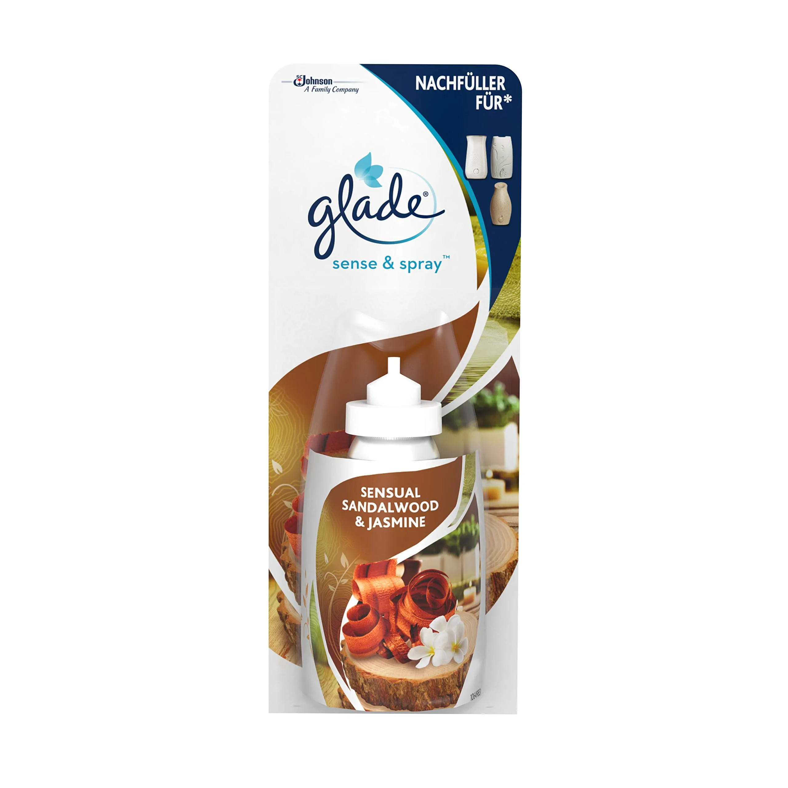 Glade by Brise Sense & Spray Diffusore Elettrico, Bali Sandalo e Gelsomino, 2 x 18 ml - immagine 1