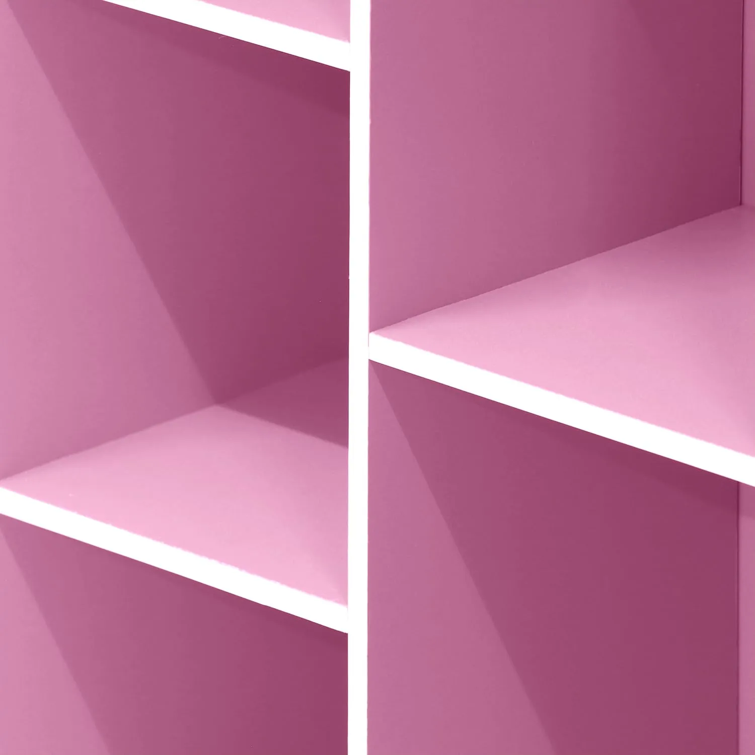 Furinno Luder Scaffale Aperto Reversibile a 5 Cubi, Bianco/Rosa - immagine 8