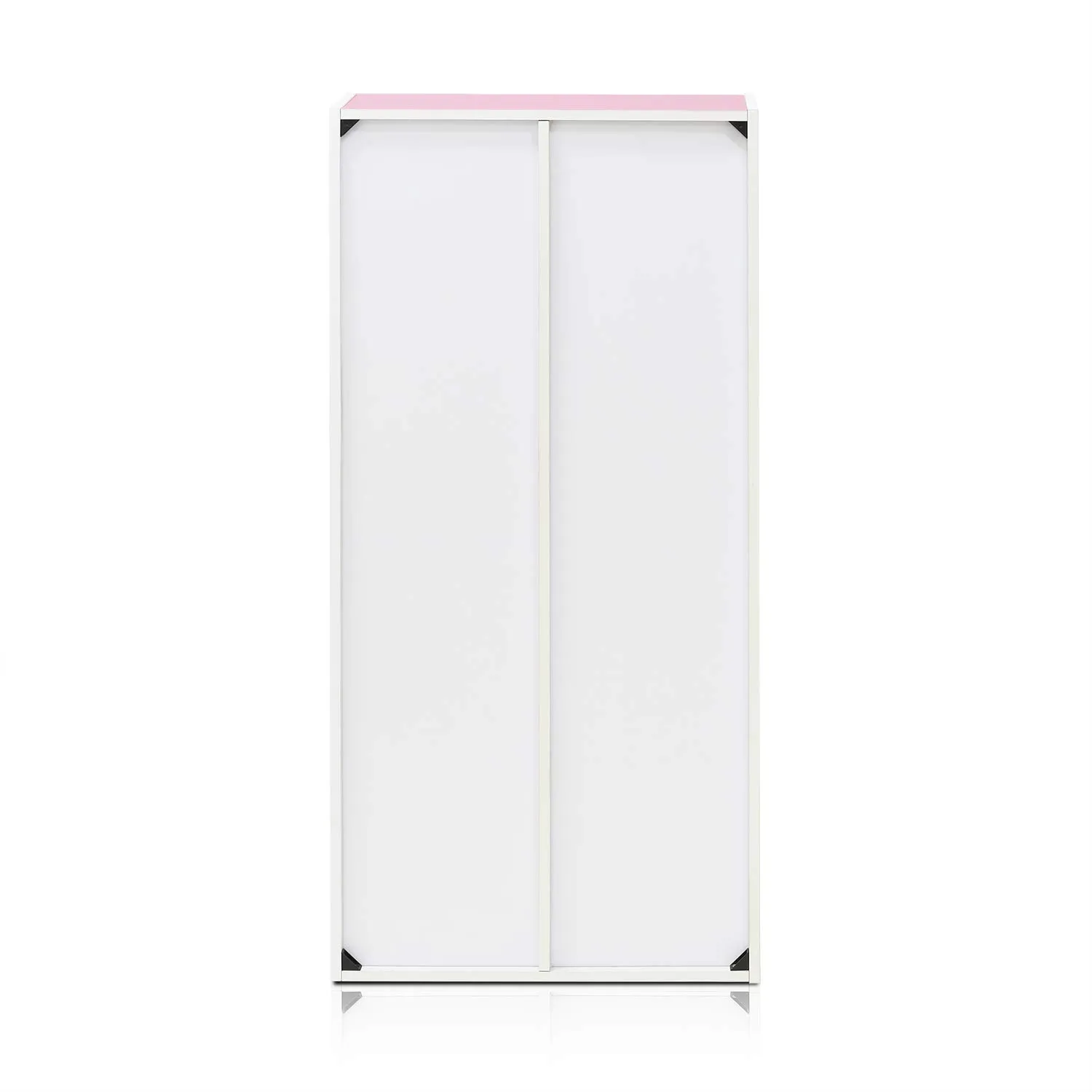 Furinno Luder Scaffale Aperto Reversibile a 7 Cubi, Bianco/Rosa - immagine 10