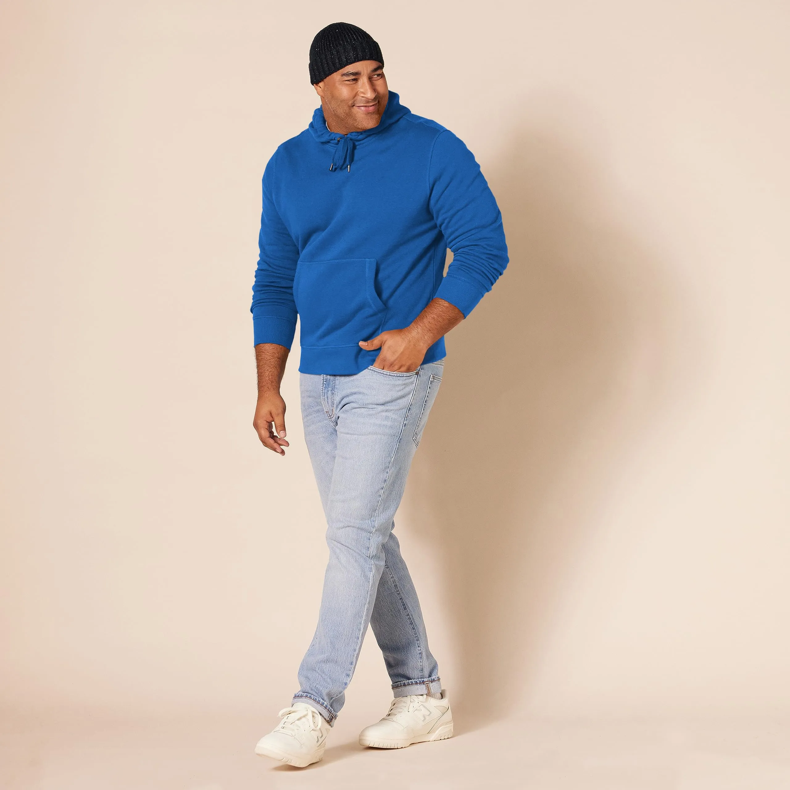 Amazon Essentials Felpa con Cappuccio Uomo, Blu Cobalto, M - immagine 8