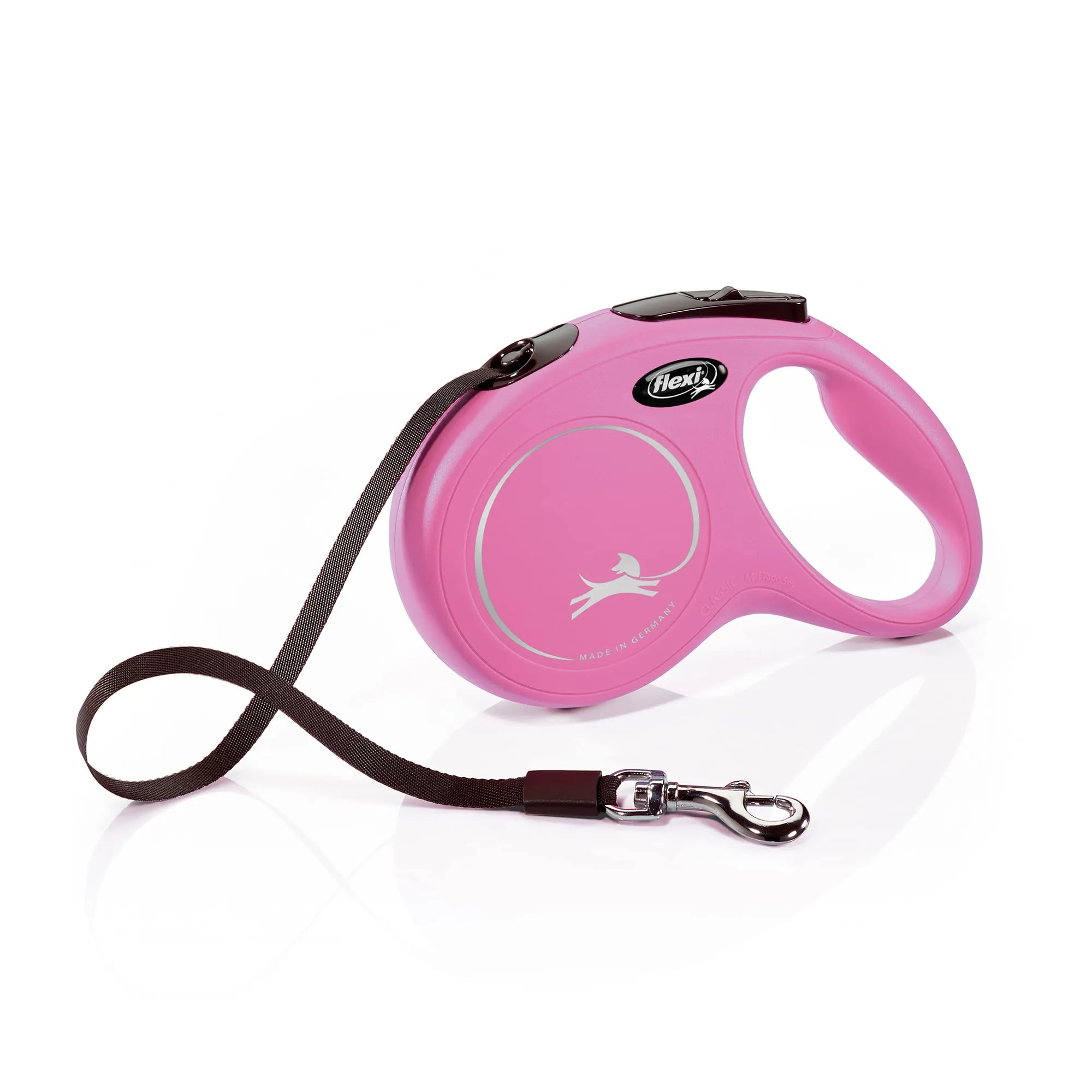 flexi New Classic Guinzaglio per cani allungabile, Taglia M fino a 25 kg, Rosa - immagine 1