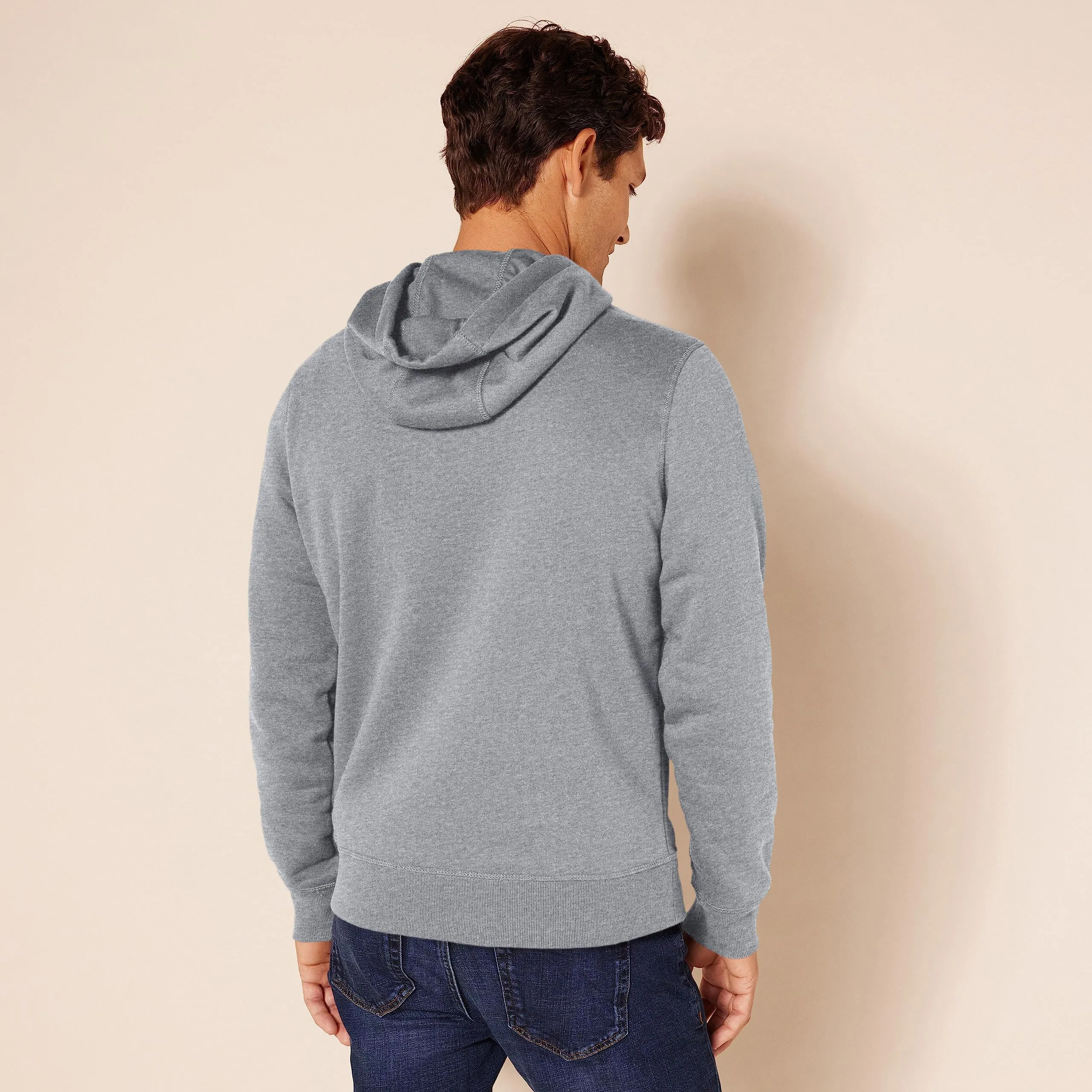 Amazon Essentials Felpa con Cappuccio Uomo, Grigio Puntinato, XXL - immagine 3
