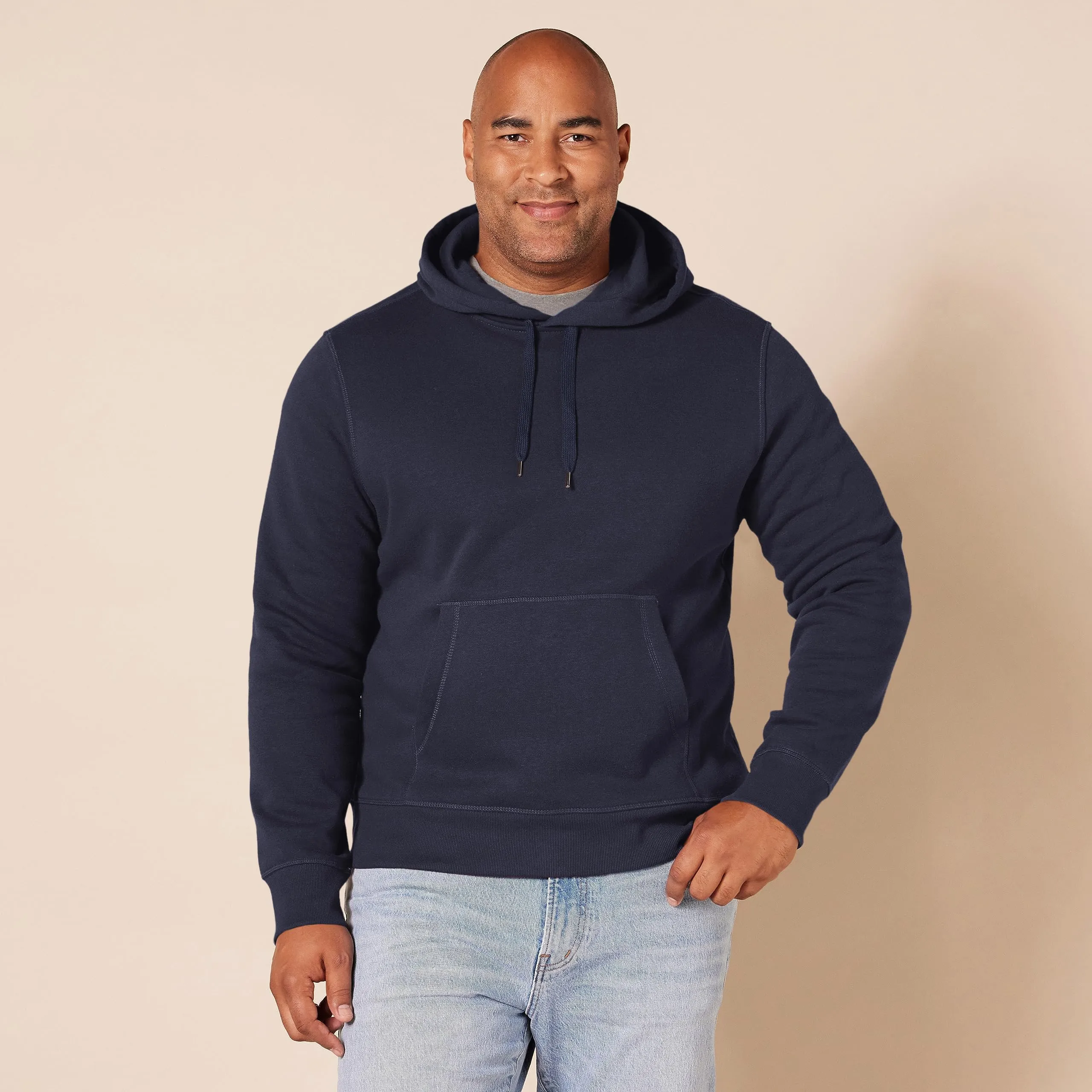 Amazon Essentials Felpa con Cappuccio Uomo, Blu Marino Scuro, M - immagine 6