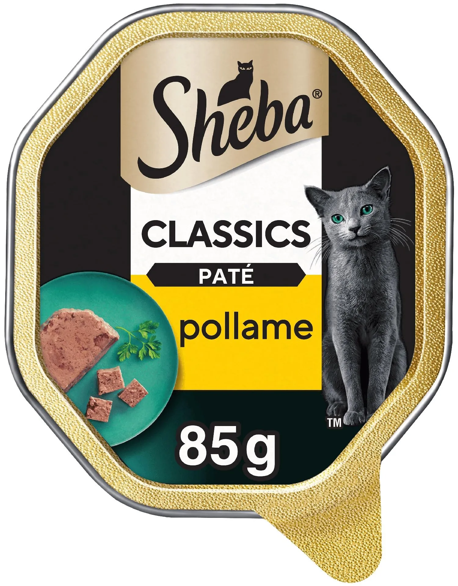 Sheba Paté Classics Cibo per Gatto con Pollame, 22 Vaschette da 85 g - immagine 1