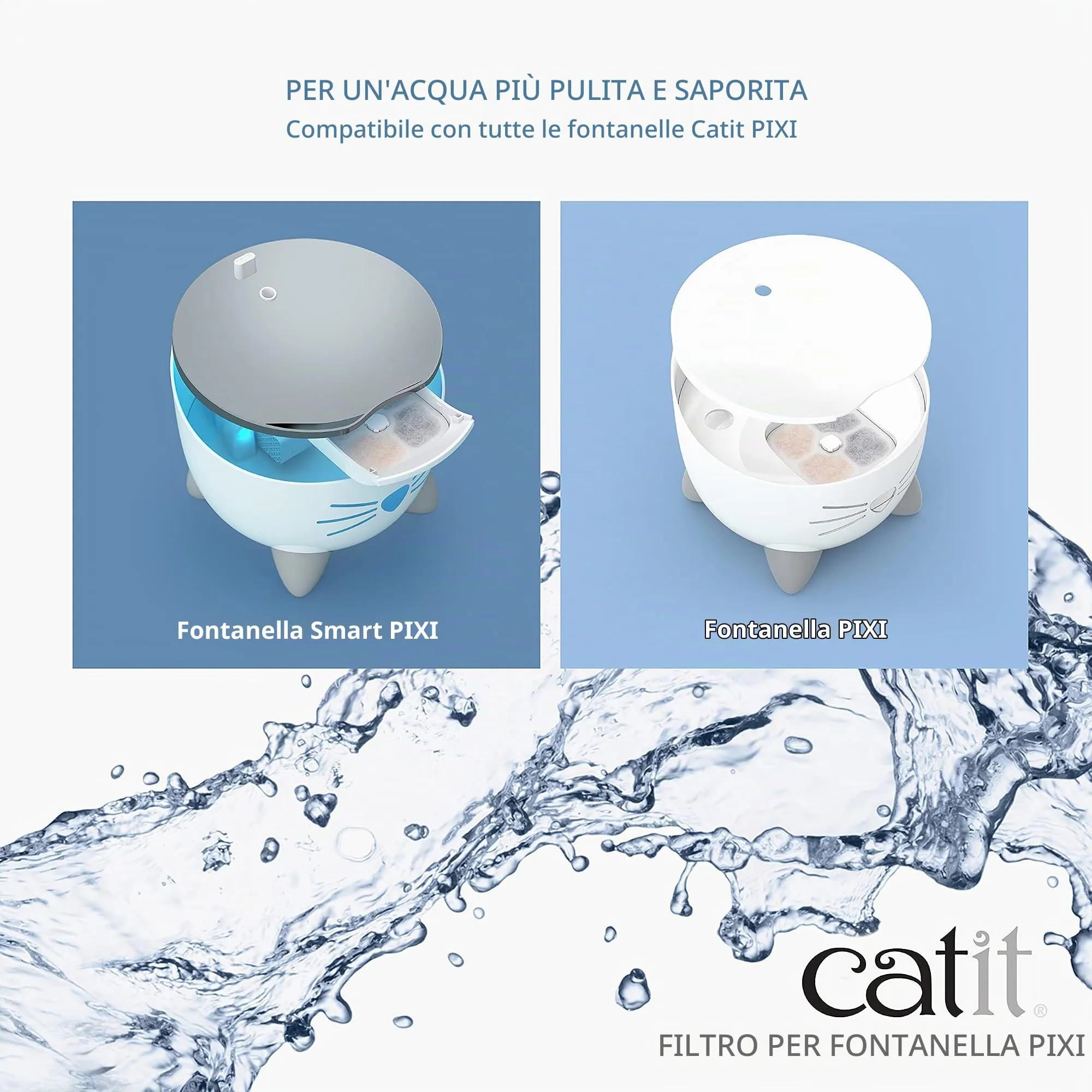 Catit Pixi Filtri di ricambio per fontana, confezione da 6 pezzi - immagine 2