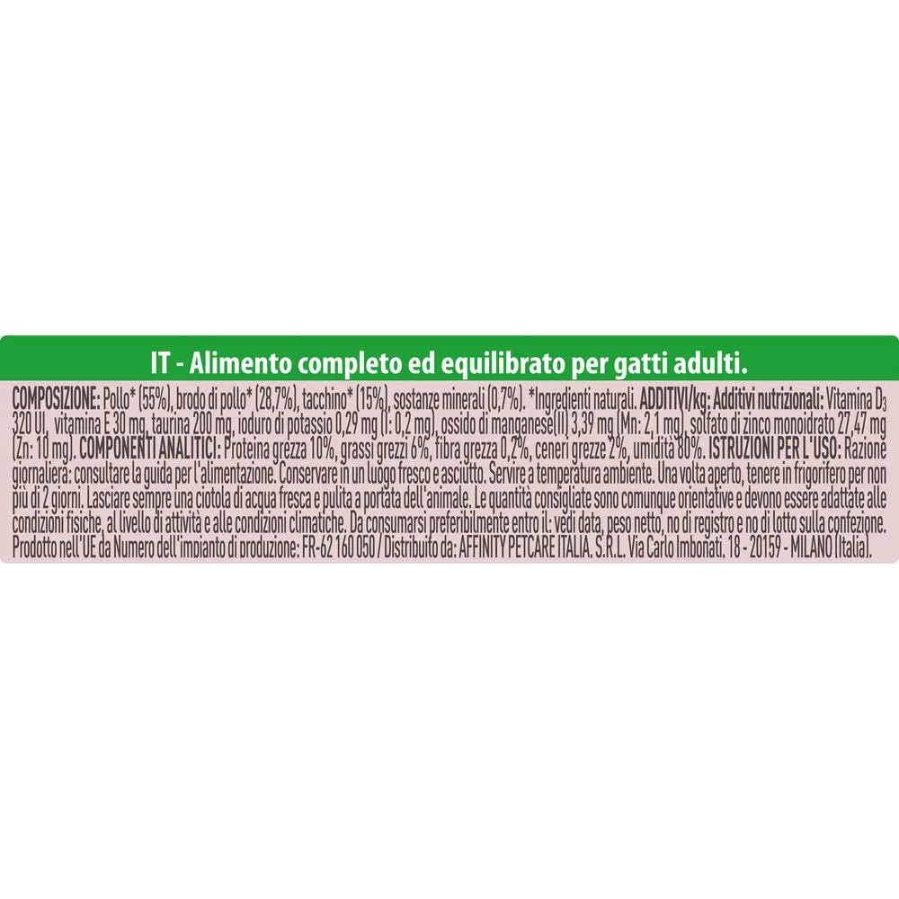 Trainer Natural Adult Cibo Umido per Gatti, Paté di Tacchino, 18 x 85g - immagine 5