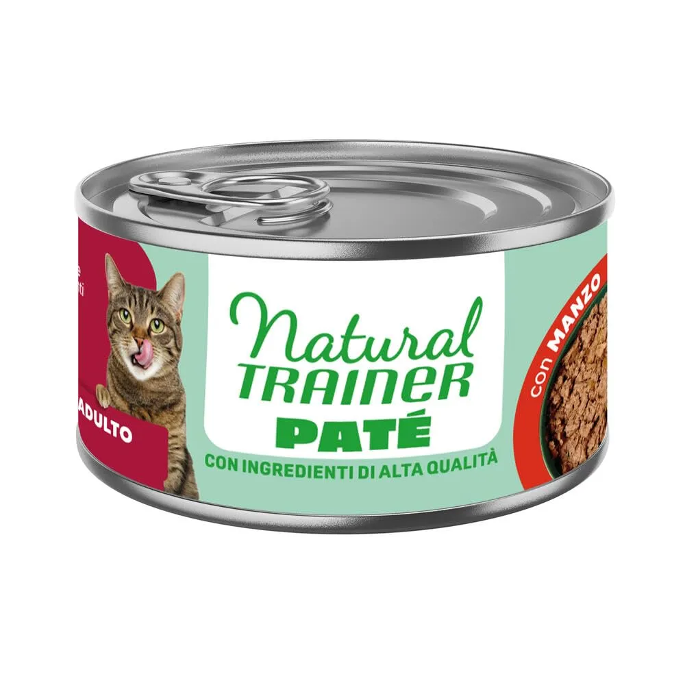 Trainer Natural Adult Paté di Manzo per Gatti, 18 x 85g - immagine 2