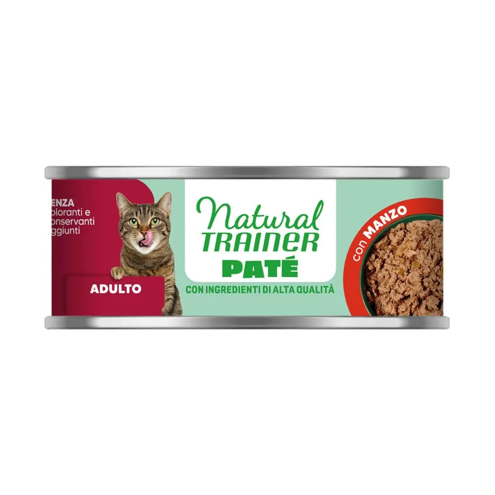 Trainer Natural Adult Paté di Manzo per Gatti, 18 x 85g - immagine 3