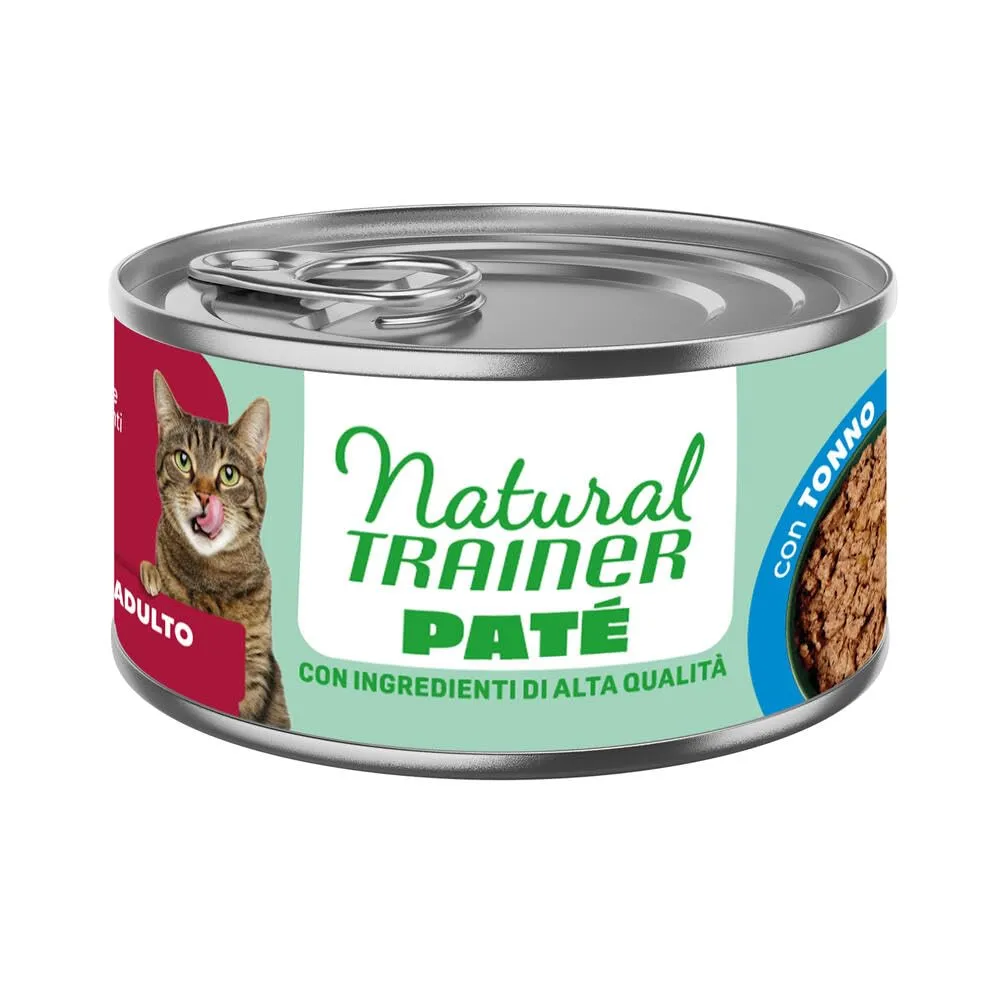 Trainer Natural Adult Cibo Umido per Gatti, Paté di Tonno, 18 x 85g - immagine 2