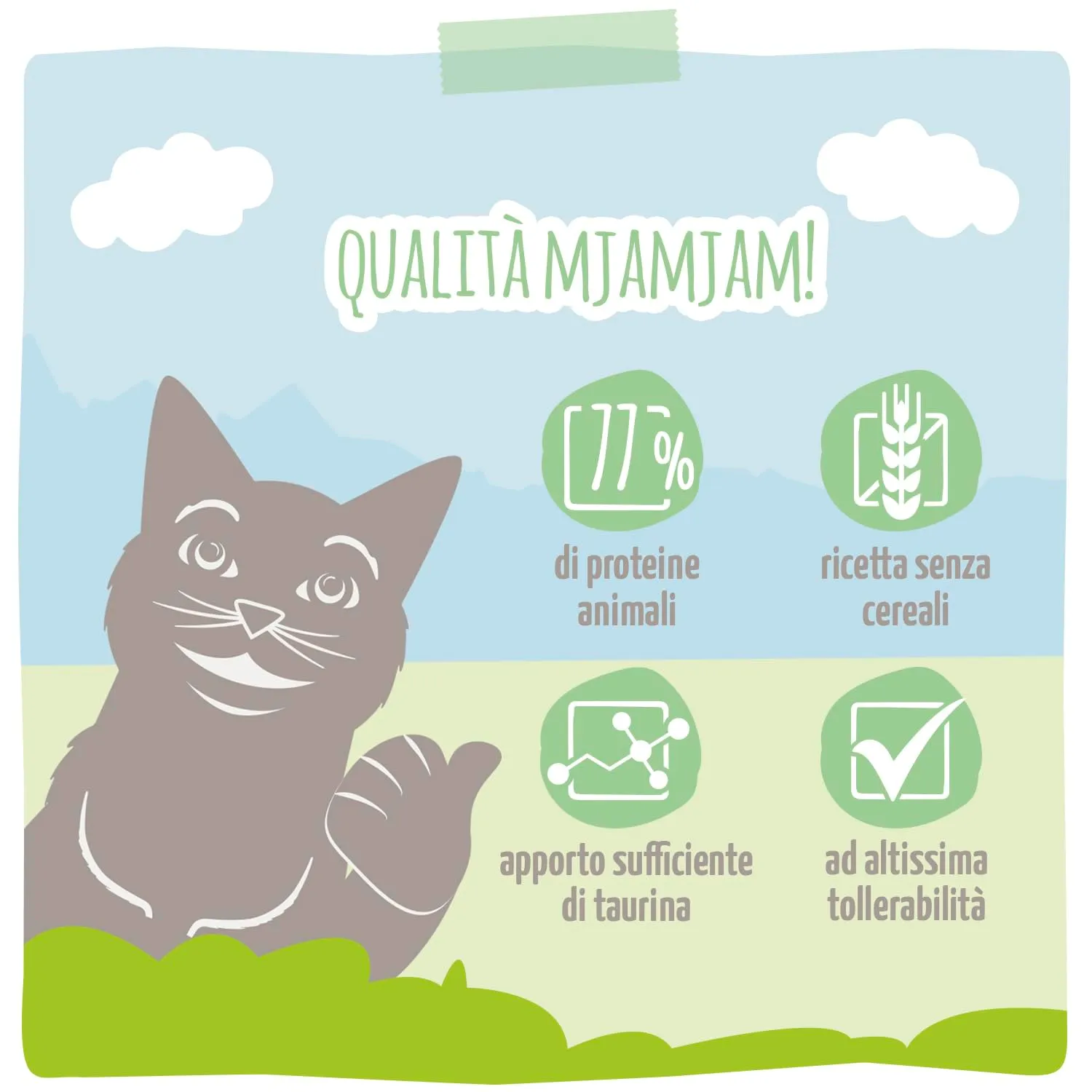 MjAMjAM Crocchette per gatti Sterilised, Carne di pollame fresca, Senza cereali, 1,5 kg - immagine 4