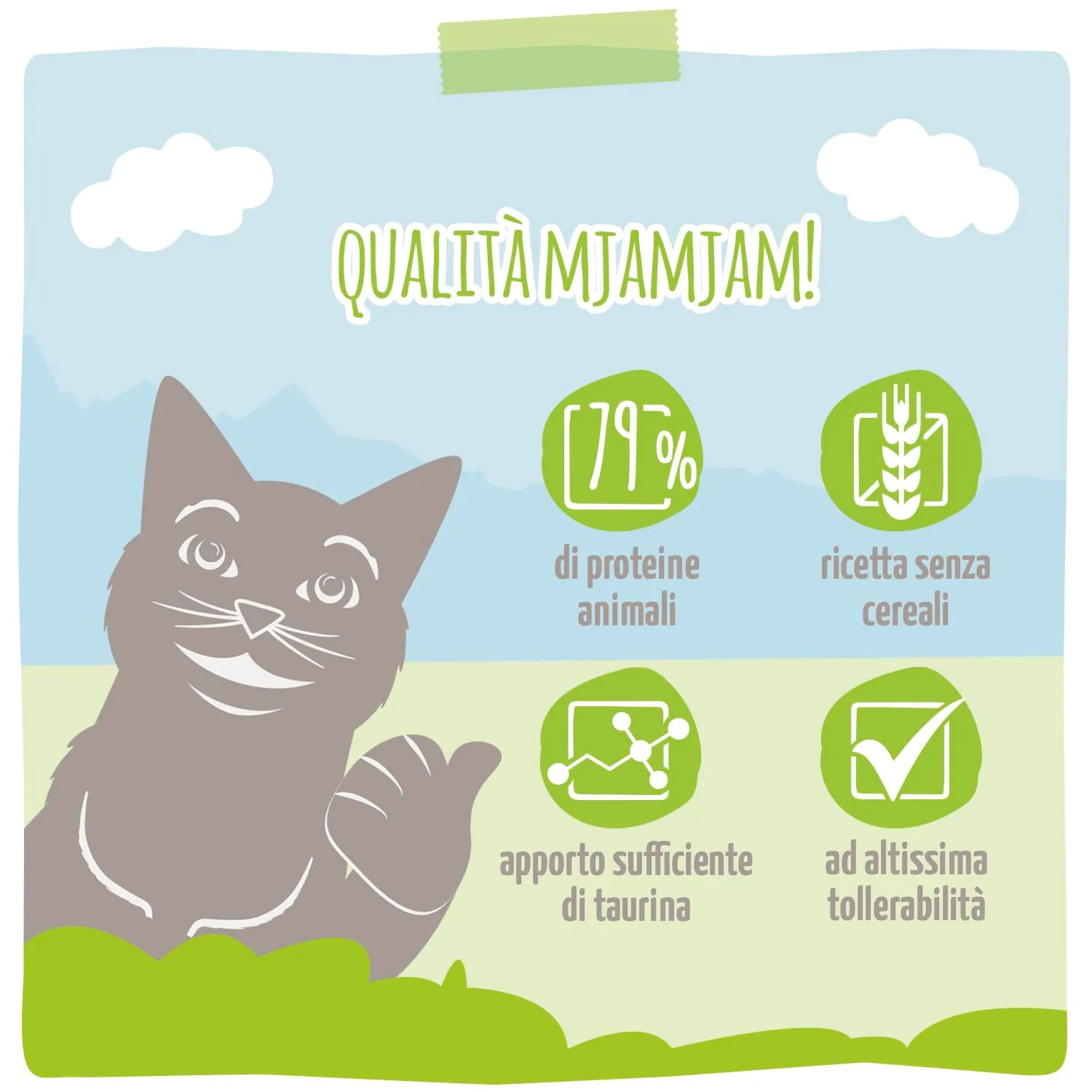 MjAMjAM Crocchette premium per gatti, Manzo e Pollame, Senza cereali, 300 g - immagine 4