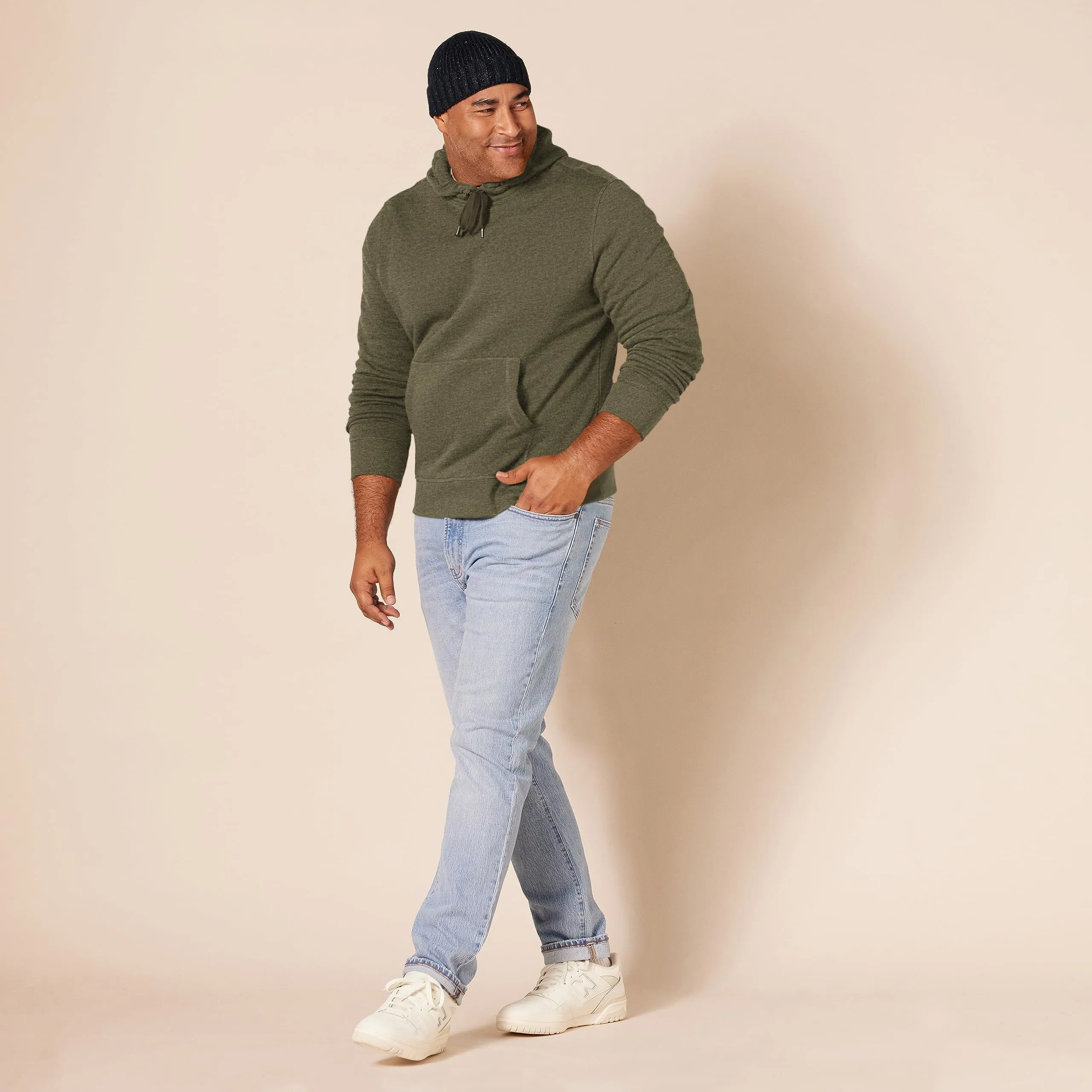 Amazon Essentials Felpa con Cappuccio Uomo, Verde Oliva Puntinato, XL - immagine 8