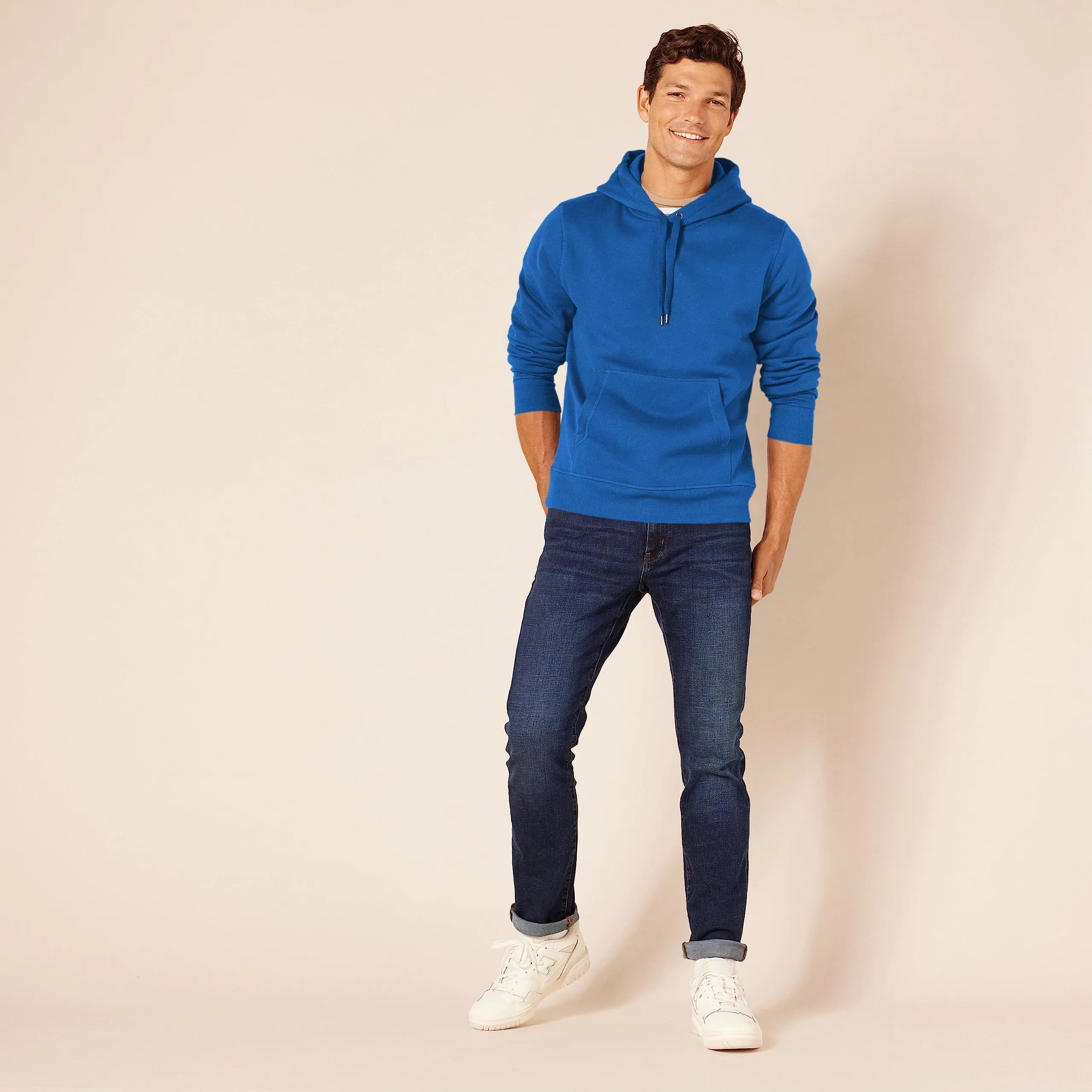 Amazon Essentials Felpa con Cappuccio Uomo, Blu Cobalto, XL - immagine 4