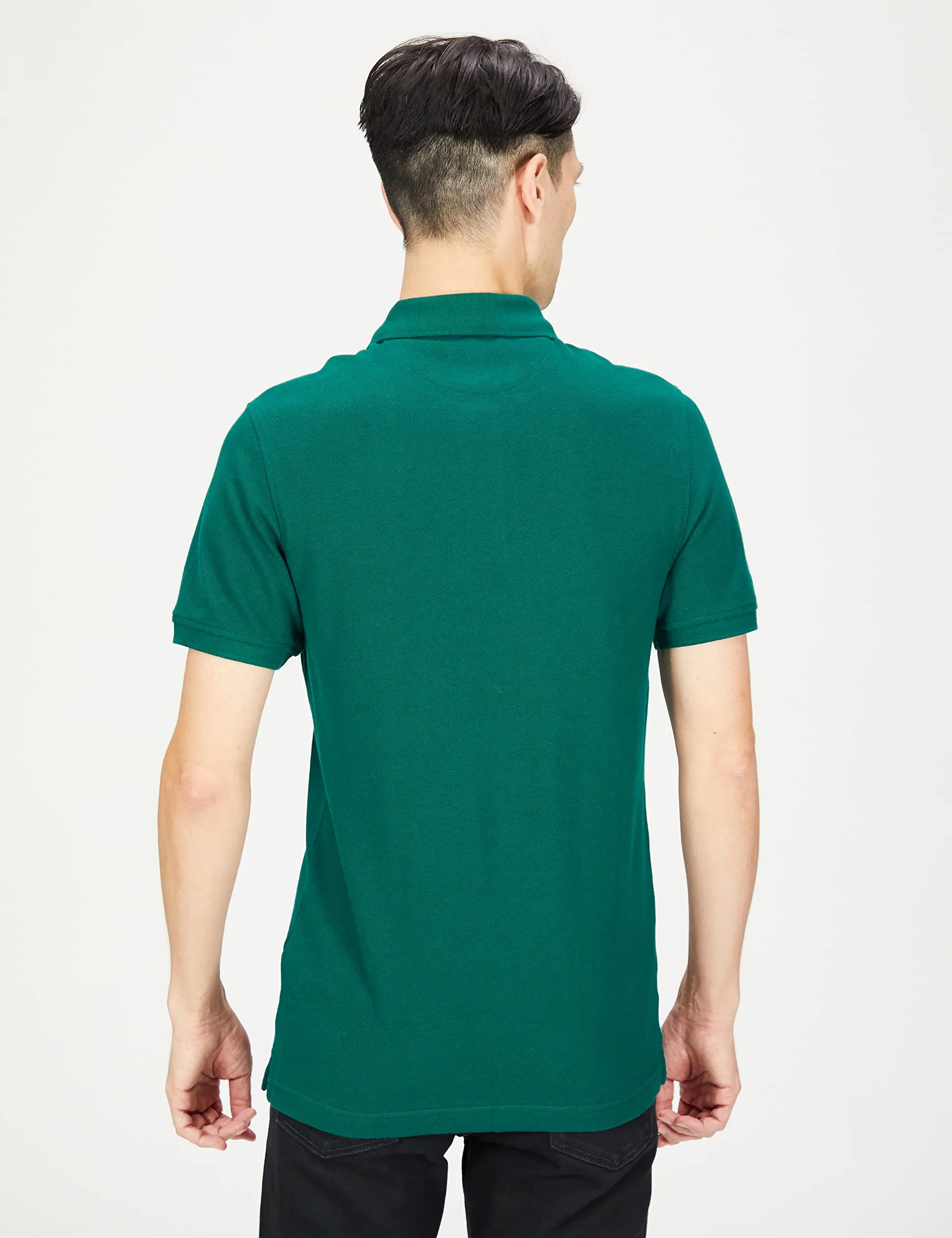 Amazon Essentials Polo in Piqué di Cotone Slim Uomo, Verde Kaki, S - immagine 3