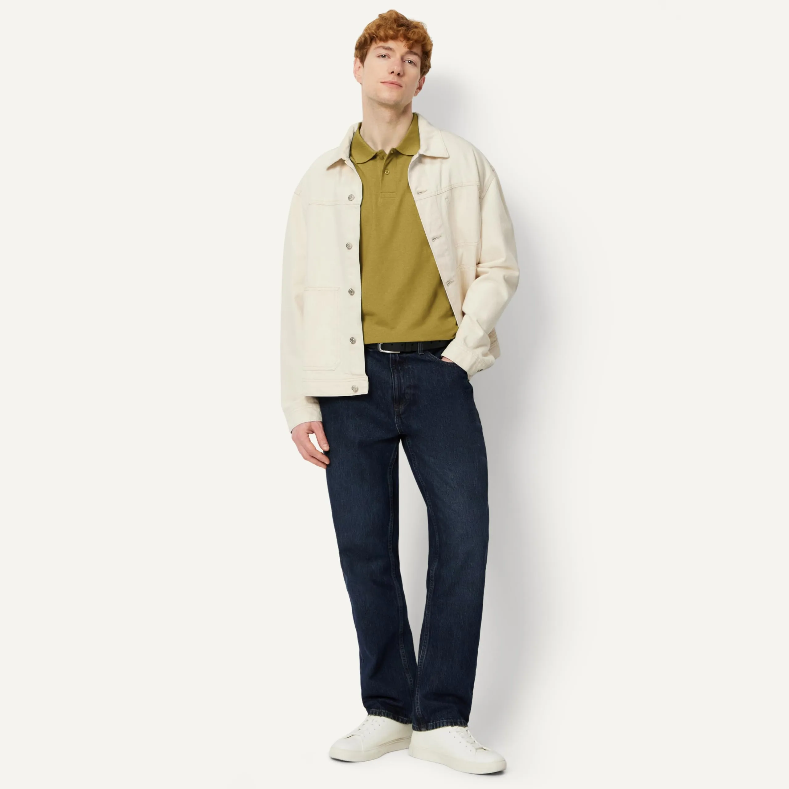 Amazon Essentials Polo in Piqué di Cotone Slim Uomo, Giallo, L - immagine 5