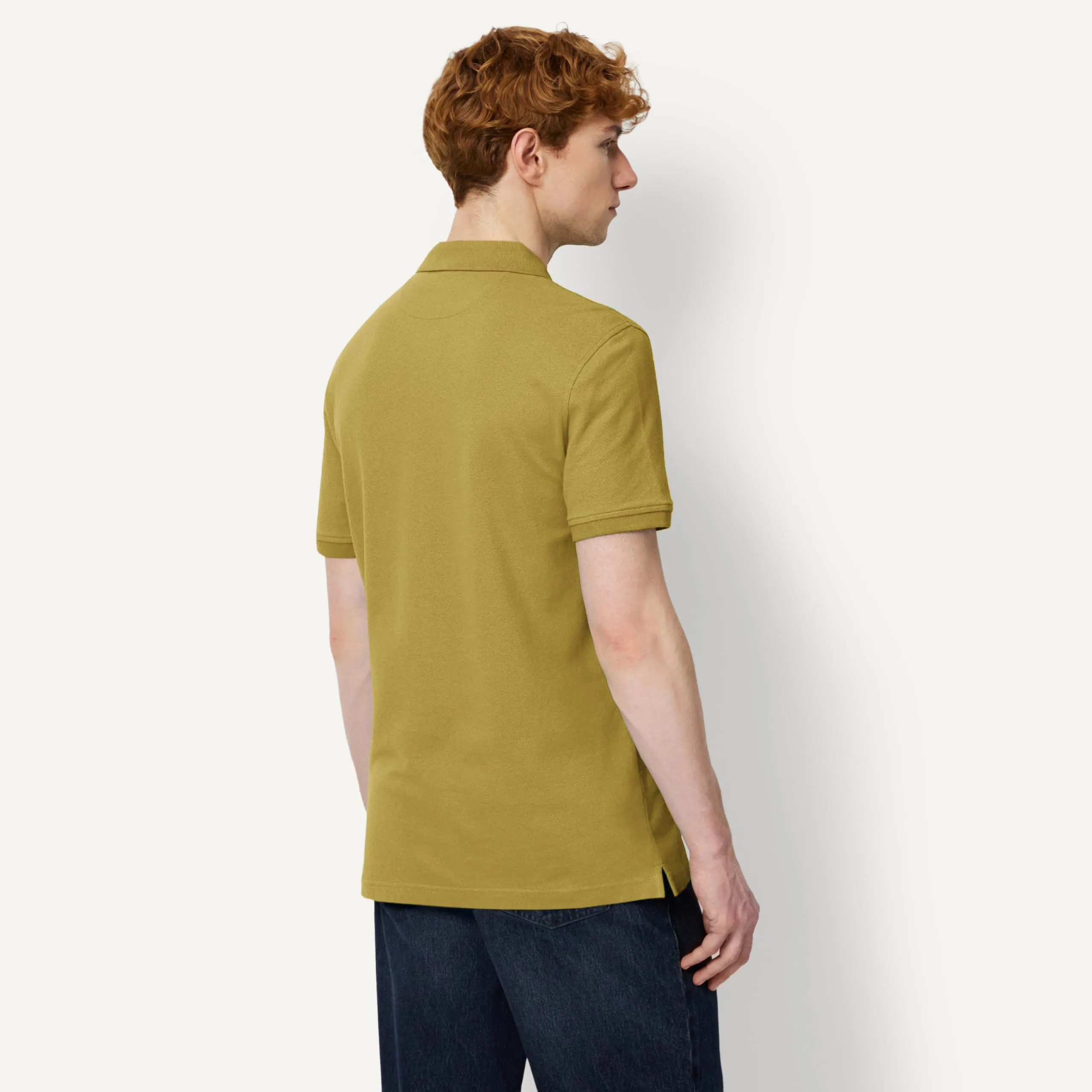 Amazon Essentials Polo in Piqué di Cotone Slim Uomo, Giallo, XL - immagine 2