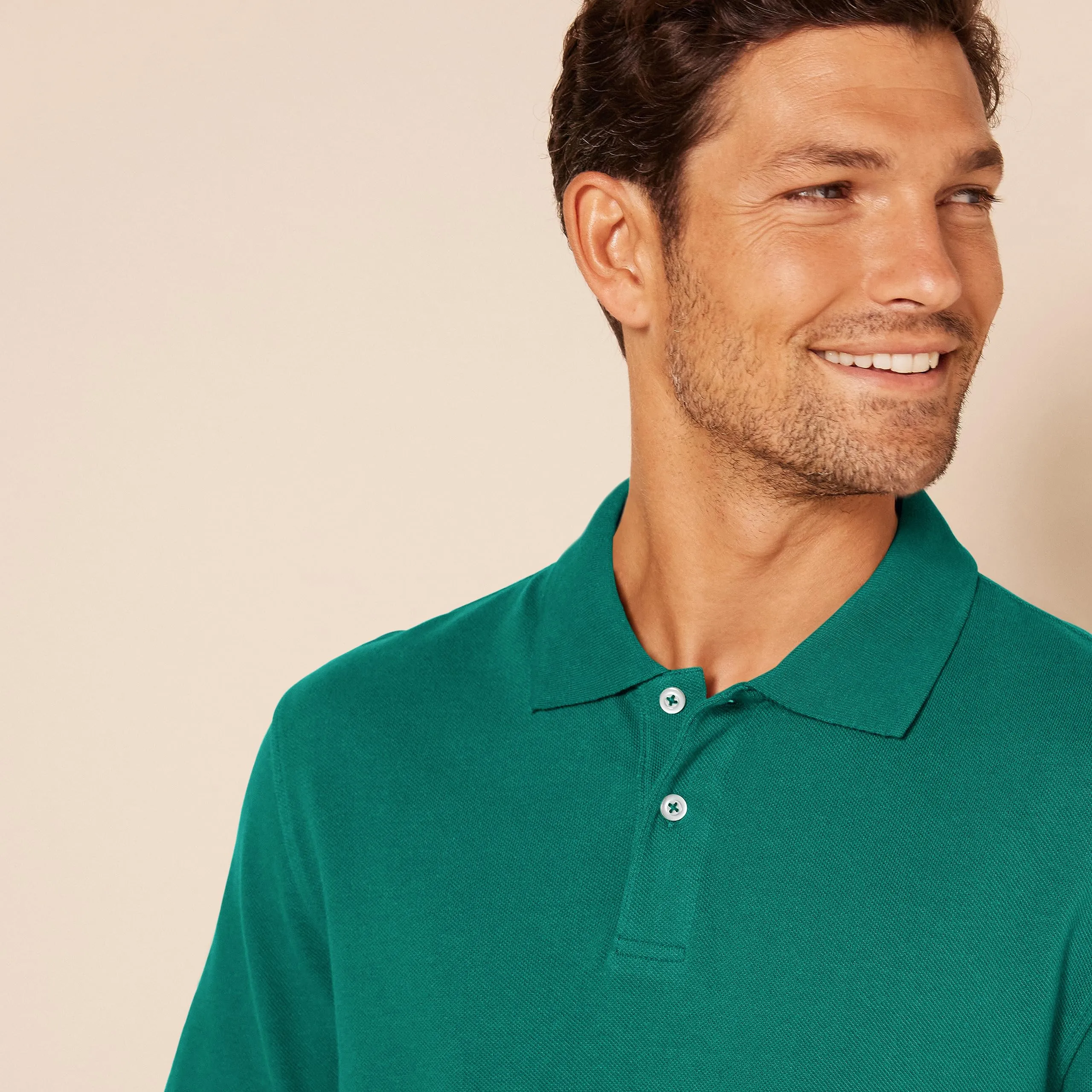 Amazon Essentials Polo in Piqué di Cotone Slim Uomo, Verde Kaki, L - immagine 5