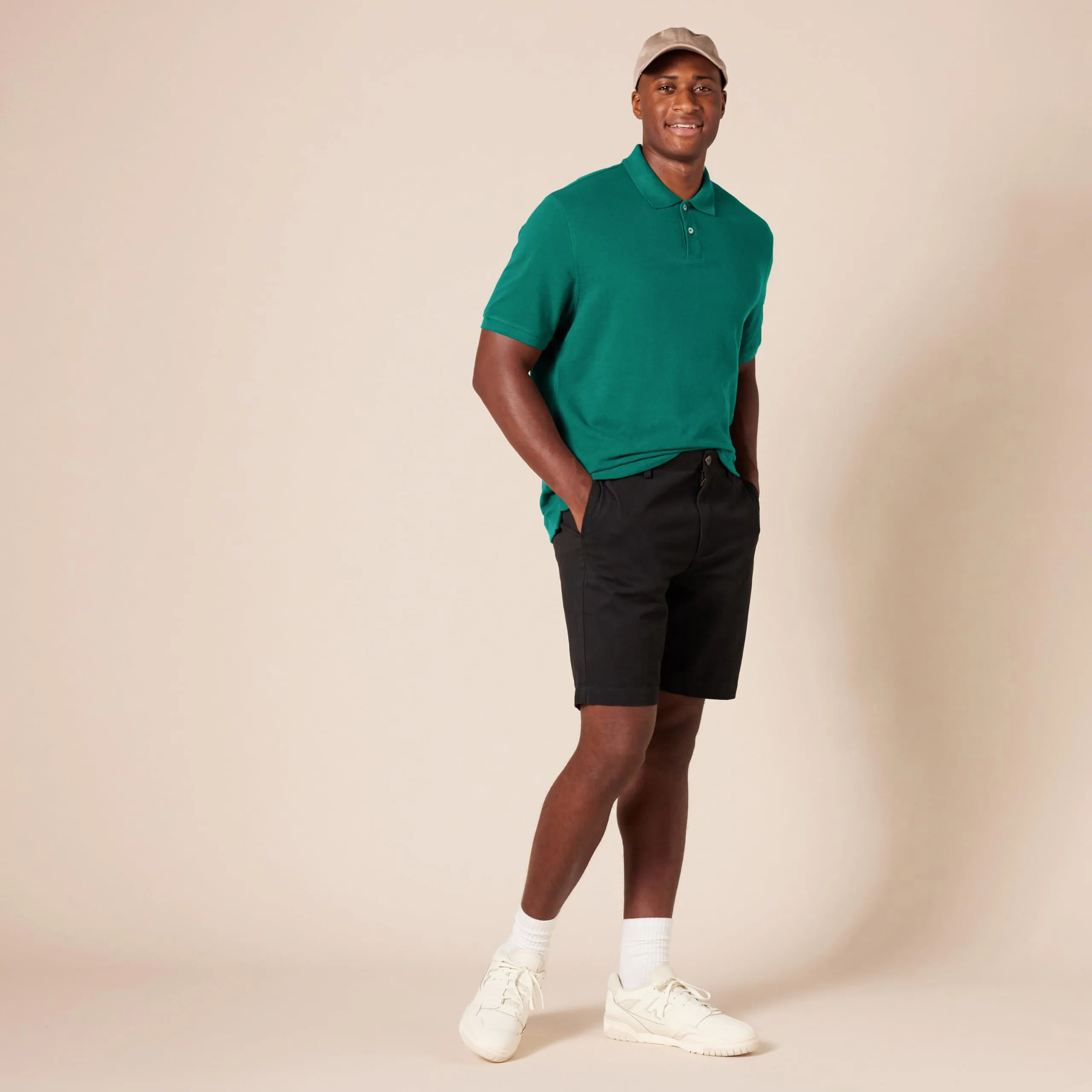 Amazon Essentials Polo in Piqué di Cotone Slim Uomo, Verde Kaki, L - immagine 9