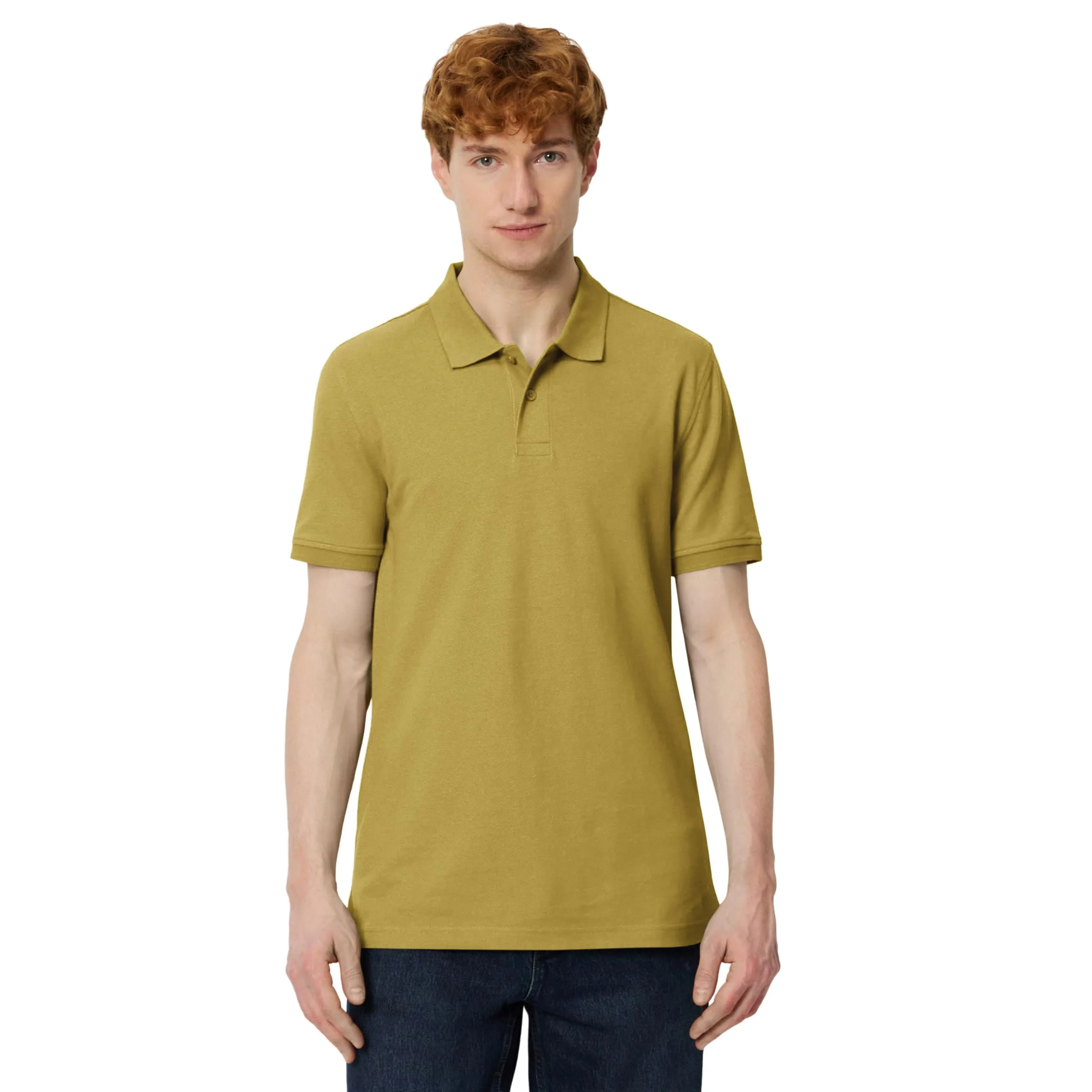Amazon Essentials Polo in Piqué di Cotone Slim Uomo, Giallo, XXL - immagine 1