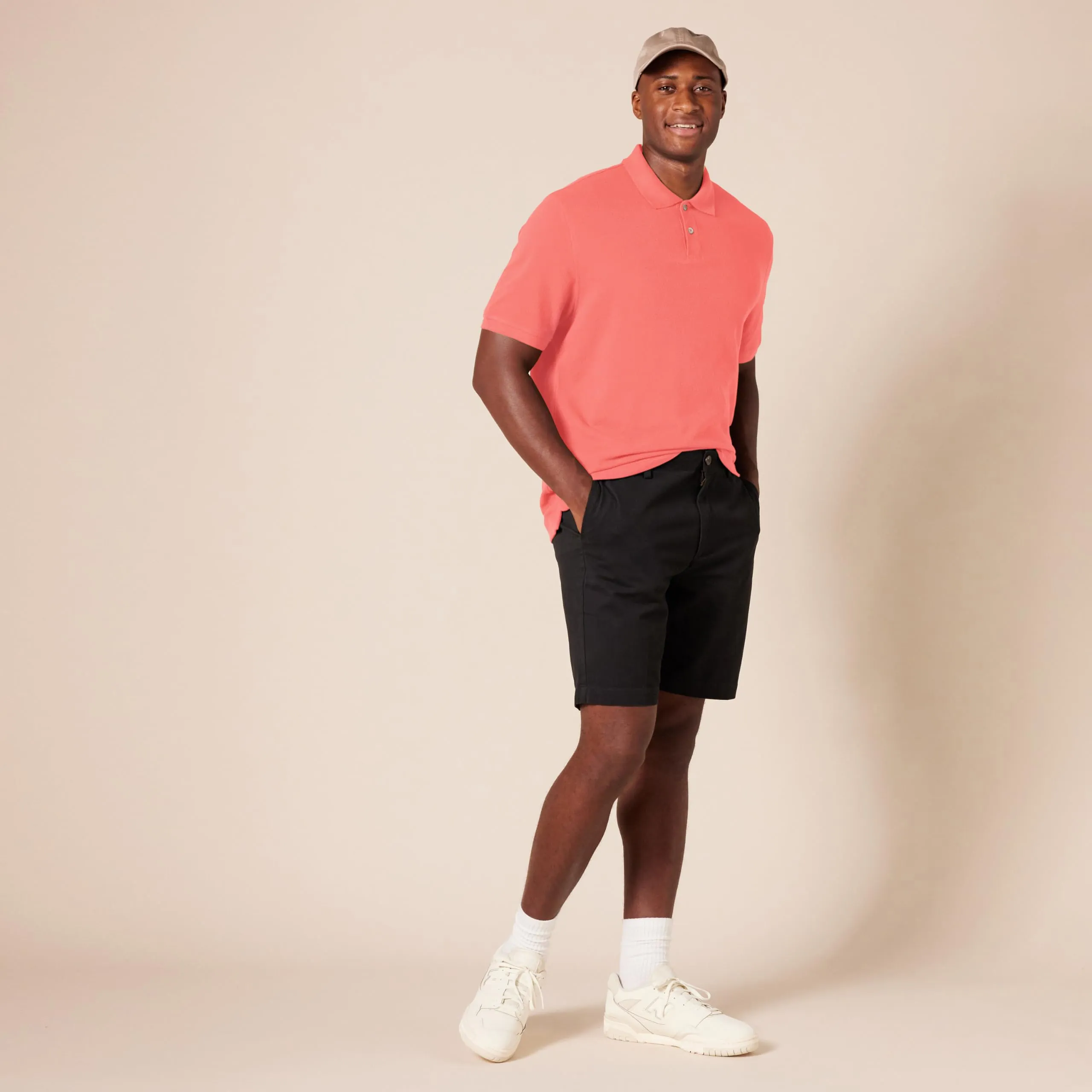 Amazon Essentials Polo in Piqué di Cotone Slim Uomo, Arancio Corallo, M - immagine 8