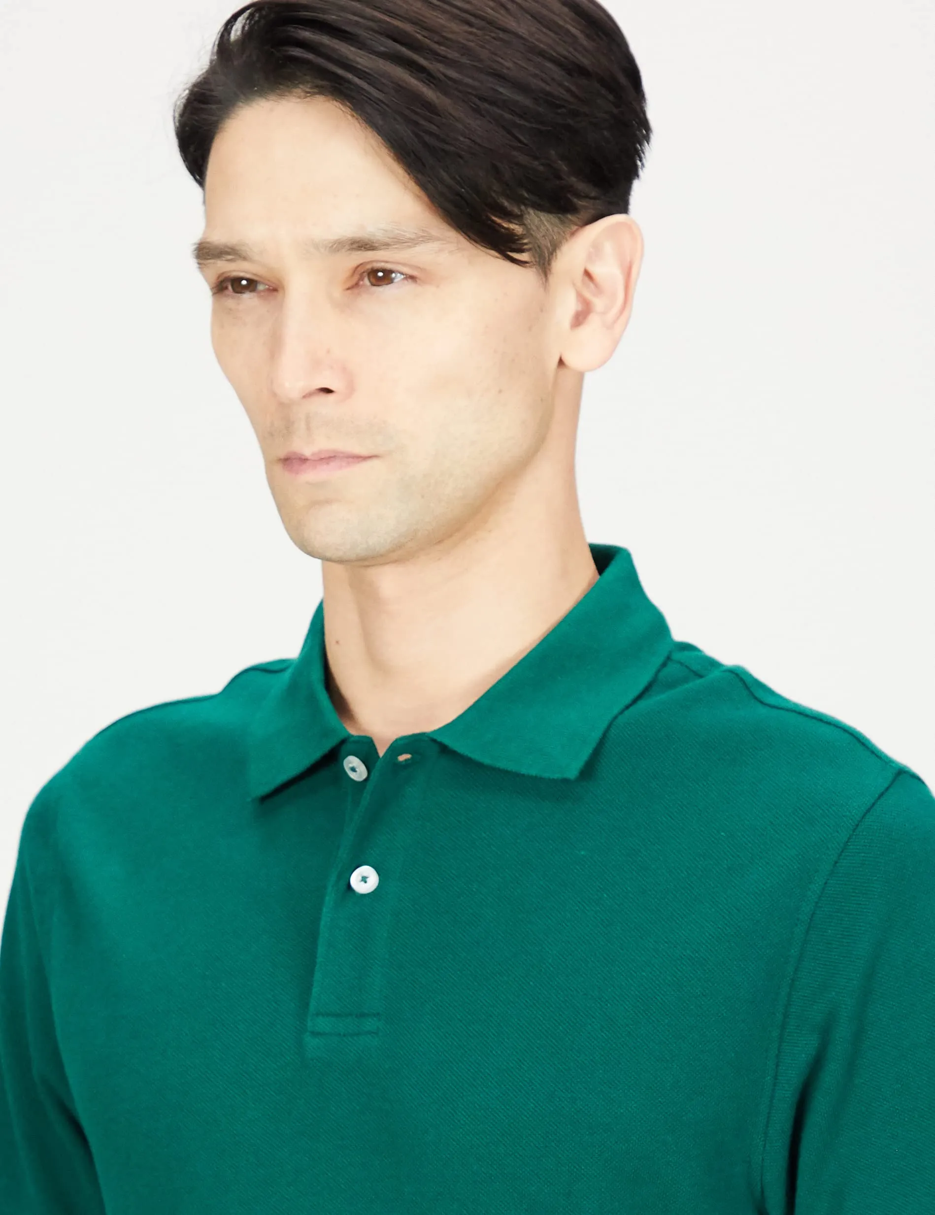 Amazon Essentials Polo in Piqué di Cotone Slim Uomo, Verde Kaki, M - immagine 6