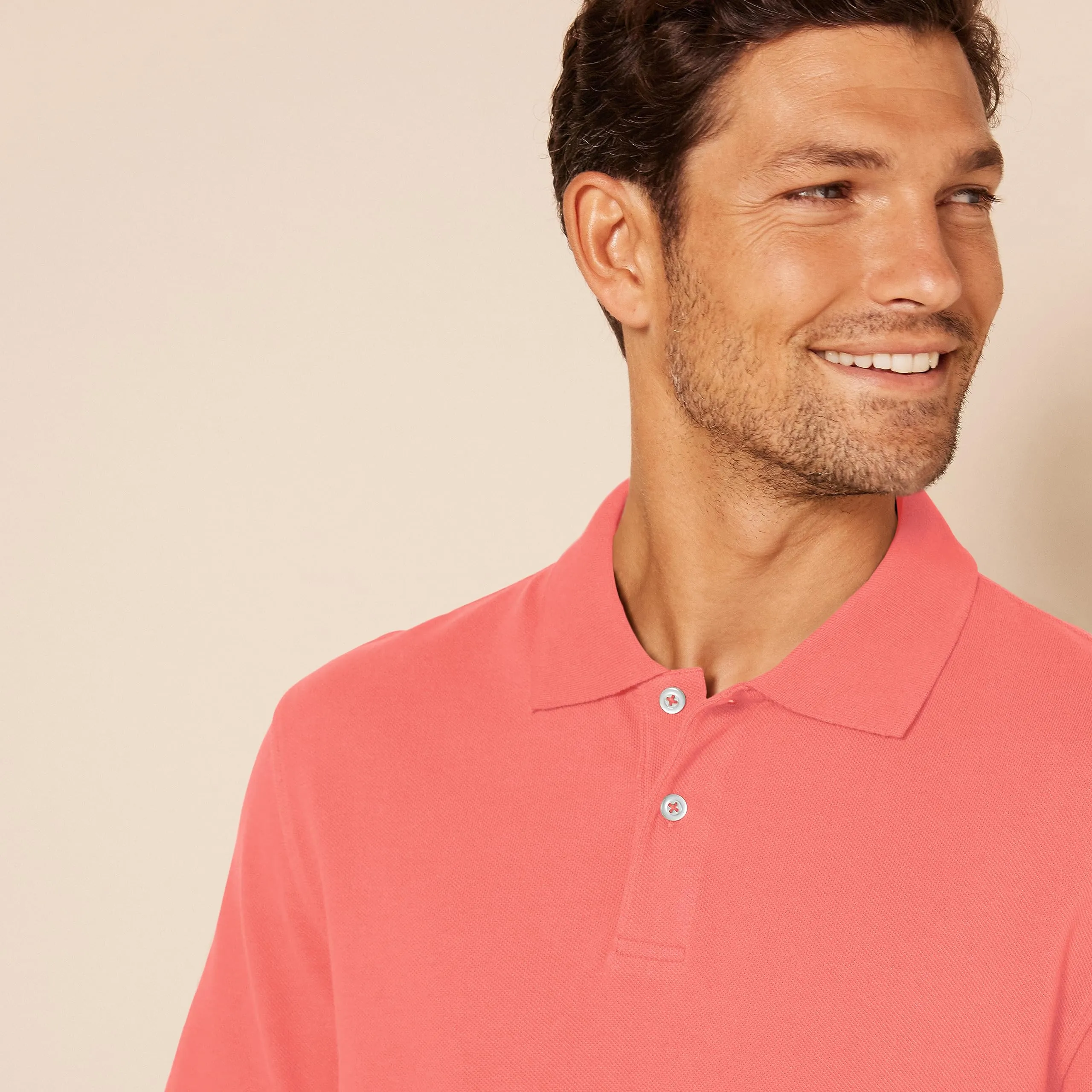 Amazon Essentials Polo in piqué di Cotone Slim Uomo, Arancio Corallo, XXL - immagine 4