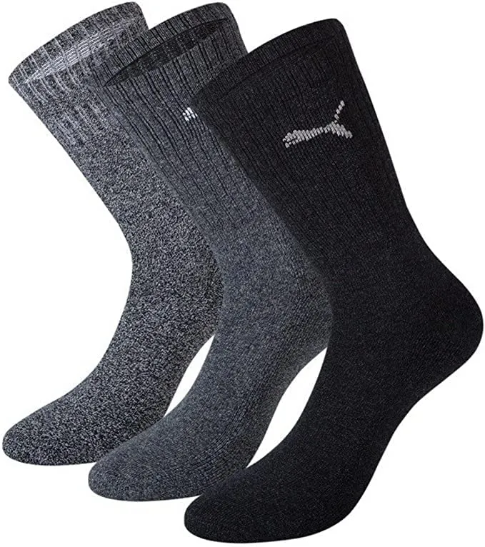 Puma Calzini Sportivi, Set da 6 Paia, Grigio Chiaro, 43/46 - immagine 1