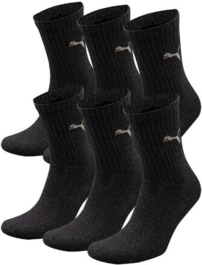Puma Calzini Sportivi, Anthrazit, 6 Paia, 43/46 - immagine 1