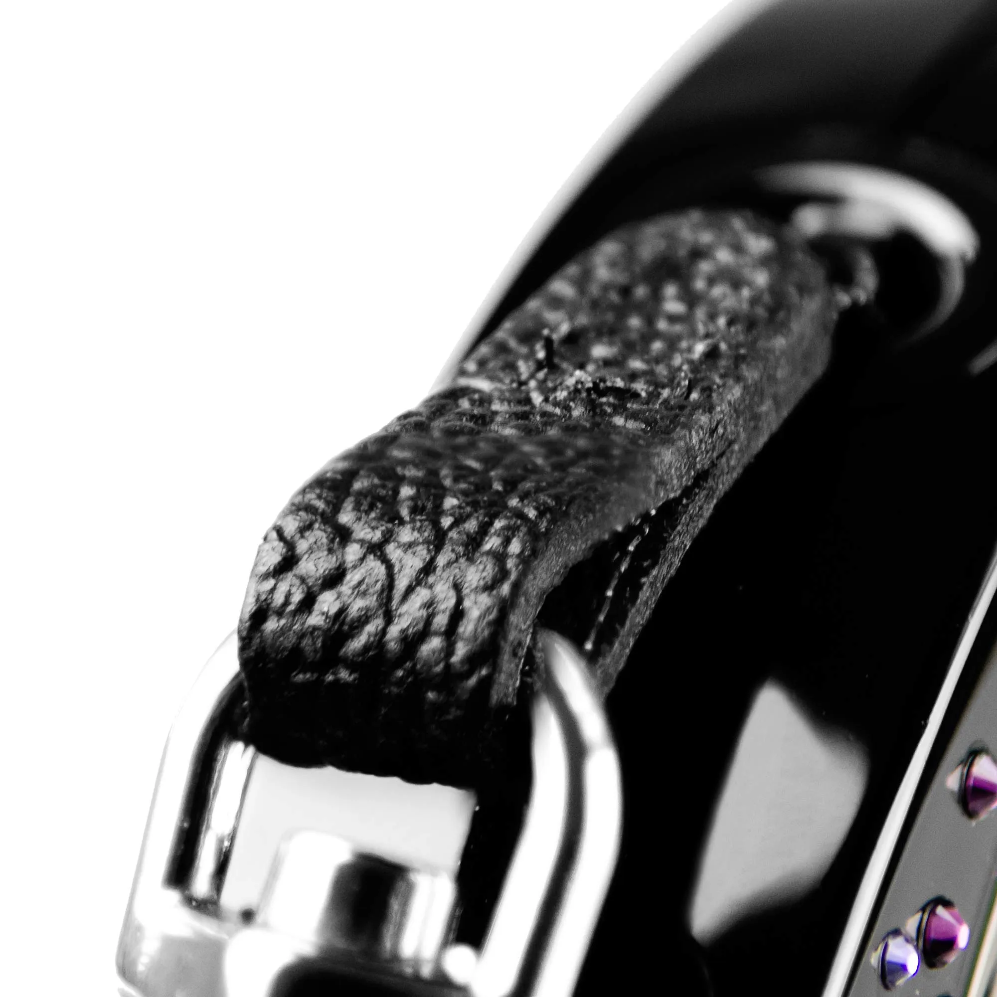 Flexi Glam Splash Crystal Dog Retractable Lead, Small, 3 m, Black - immagine 2