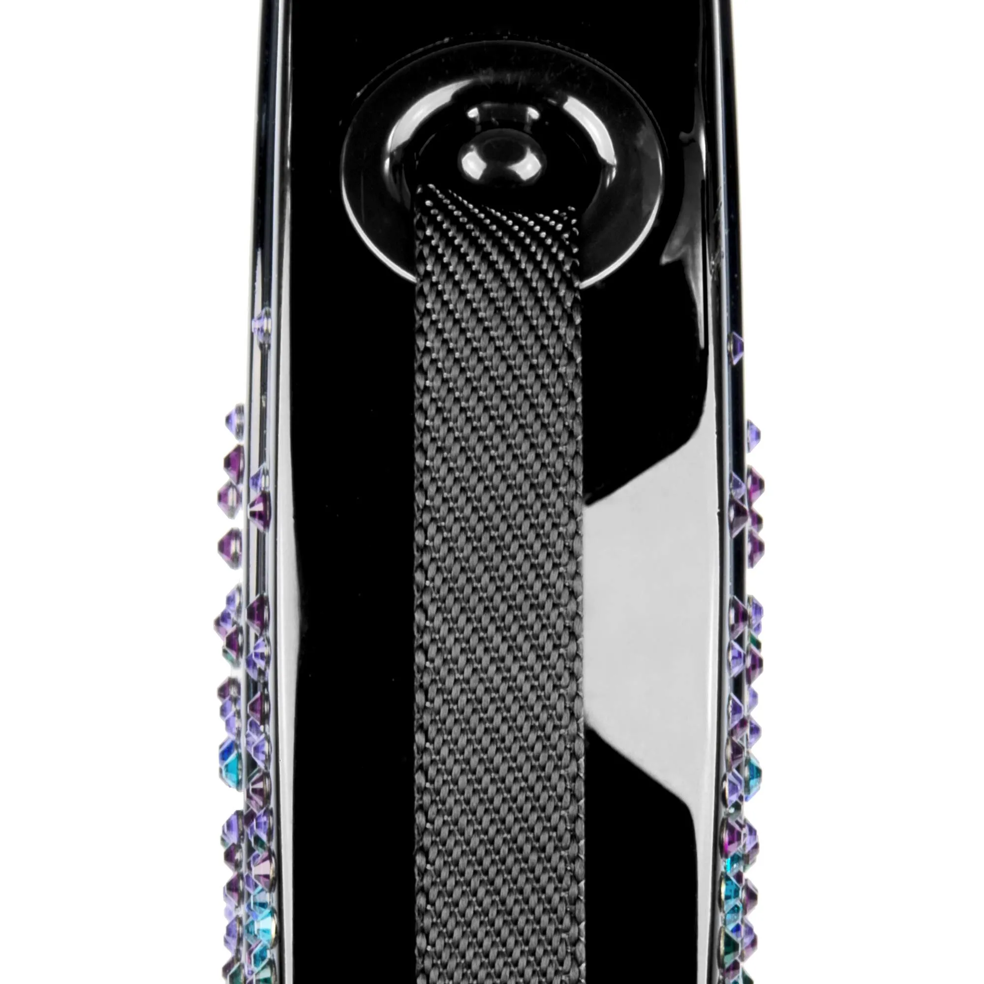 Flexi Glam Splash Crystal Dog Retractable Lead, Small, 3 m, Black - immagine 4