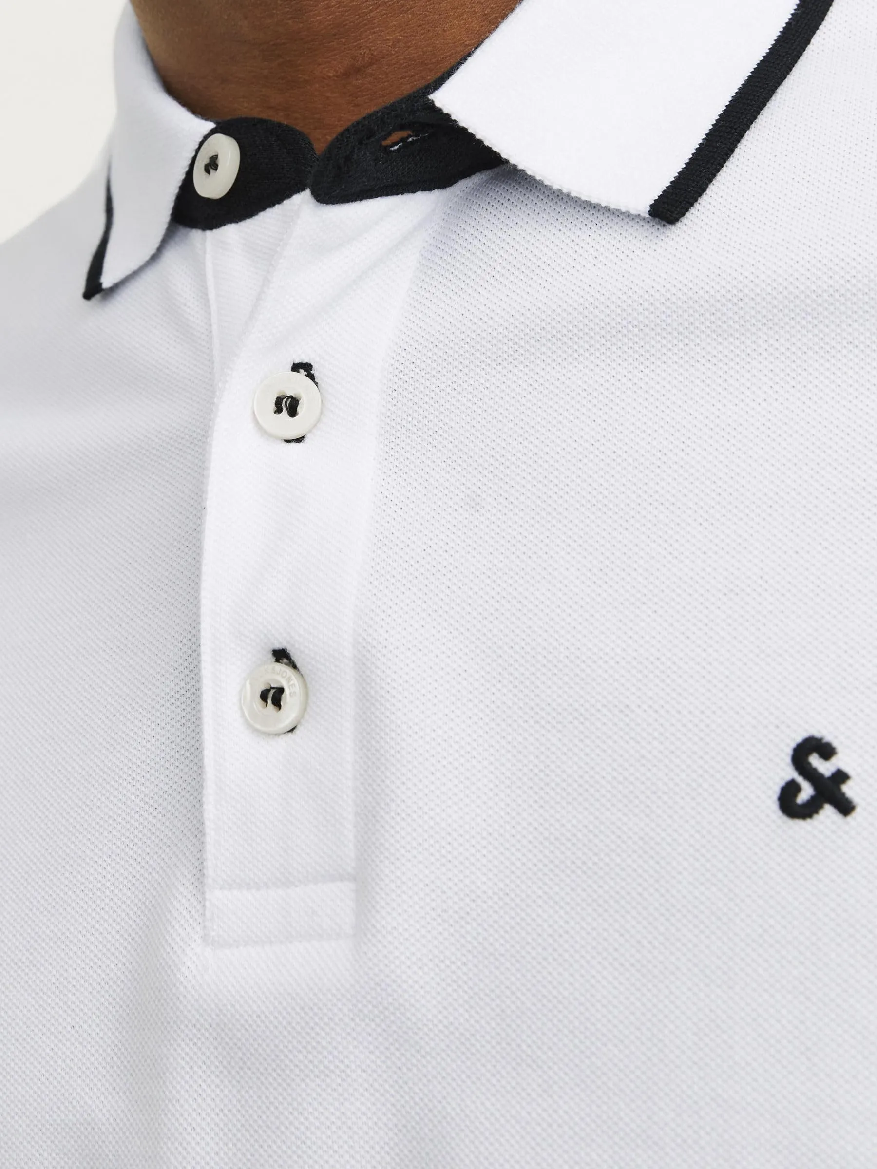 Jack & Jones Jjepaulos Polo SS Noos Maglietta, White, Slim Fit, XS - immagine 7