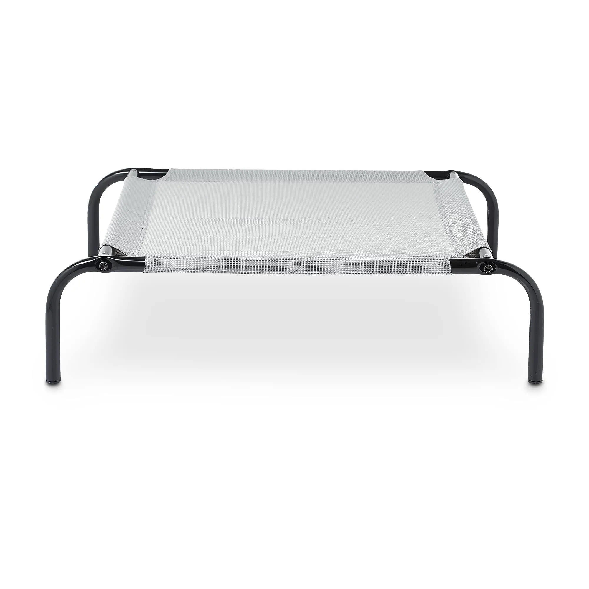 Amazon Basics Lettino Rialzato per Animali Domestici, Stoffa, Grigio, Taglia L (130 x 80 x 19 cm) - immagine 4