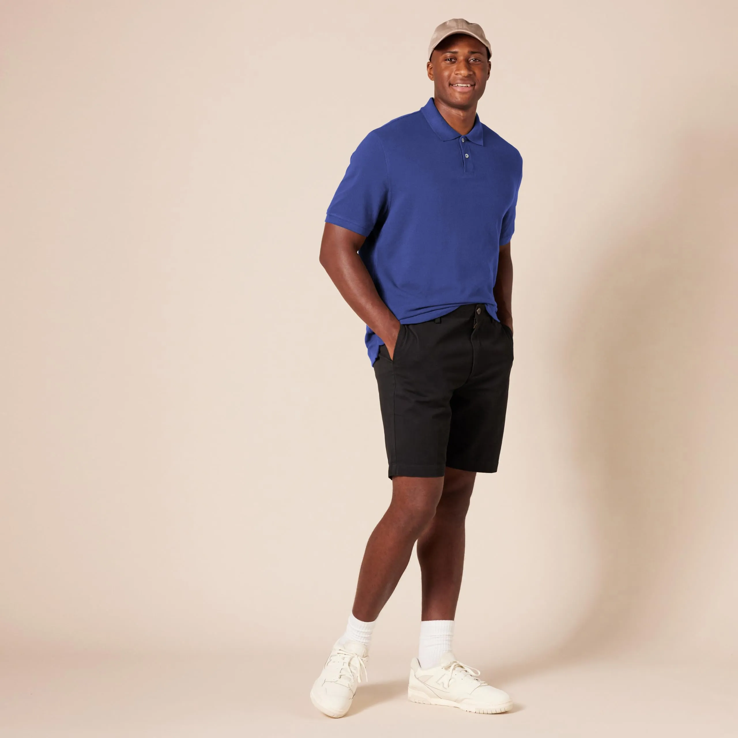 Amazon Essentials Polo in Piqué di Cotone Slim Uomo, Blu Marino, L - immagine 8