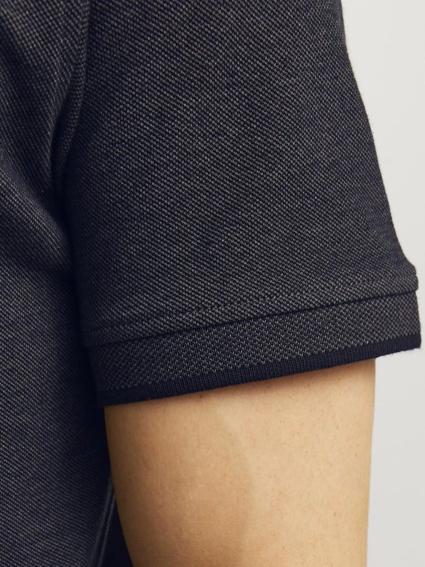 Jack & Jones Jjepaulos Polo SS Noos - Dark Grey Melange, Slim Fit, L - immagine 6